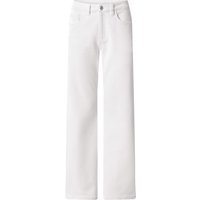 ESMARA® Damen Jeans, Wide Leg, hohe Leibhöhe (Weiß, 40)