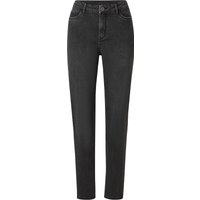 ESMARA® Damen Jeans, Straight High Waist, mit hoher Leibhöhe (Grau, 38)