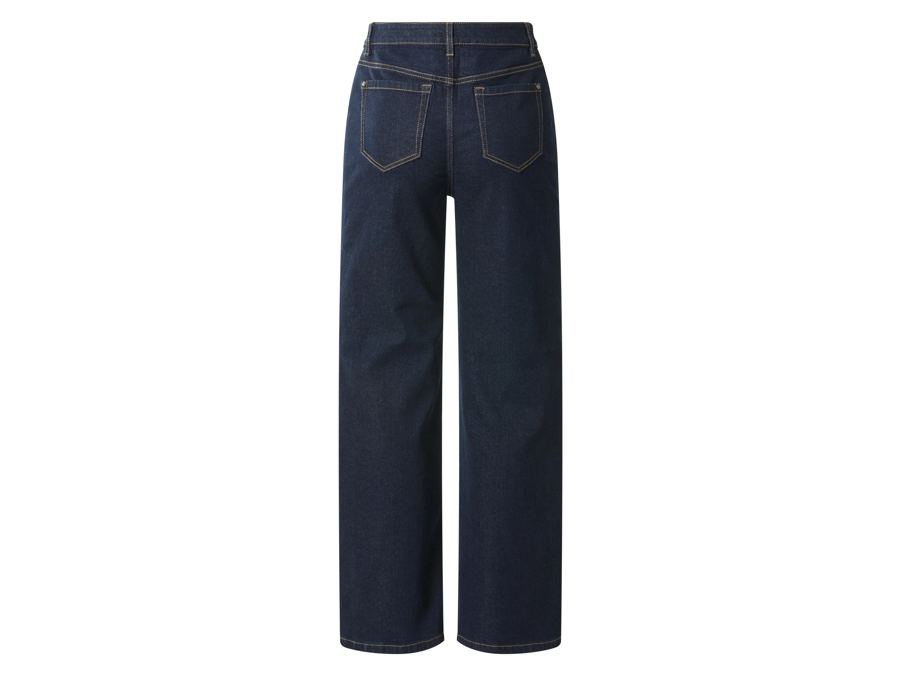ESMARA® Damen Jeans, Wide Leg, hohe Leibhöhe (Dunkelblau, 44) – Bild 2 von 4