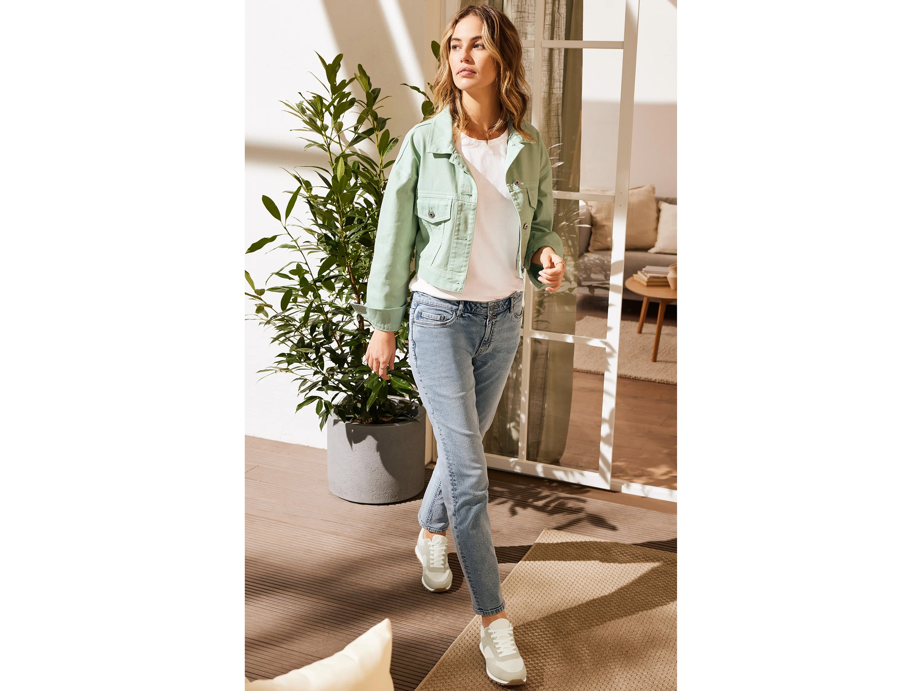 ESMARA® Damen Jeans (Hellblau, 34 long length) – Bild 2 von 3