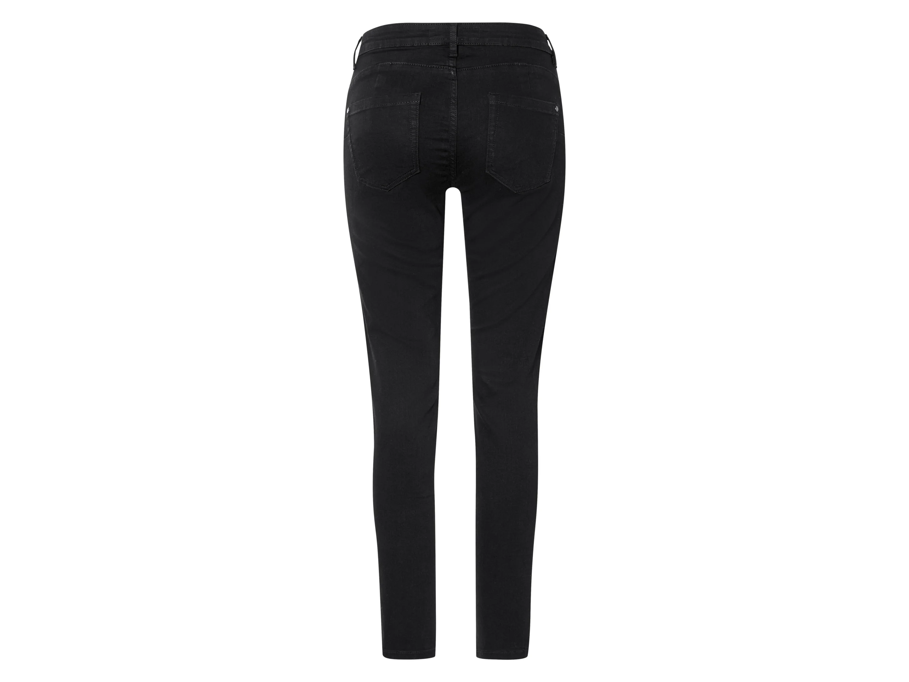 ESMARA® Damen Jeans, Super Skinny Fit, mit Po-Push-up-Effekt, normale Leibhöhe (Schwarz, 38) – Bild 3 von 4
