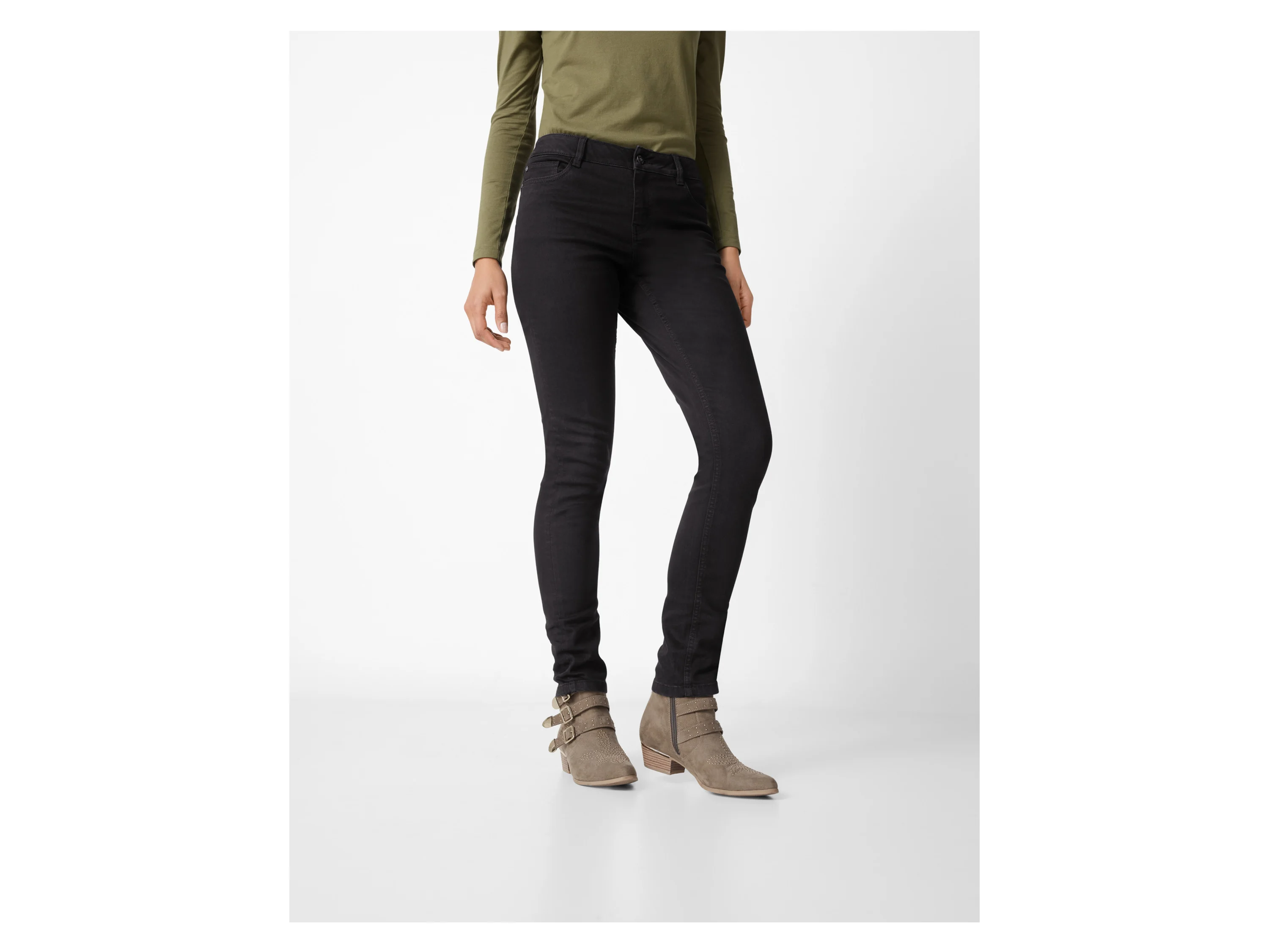 ESMARA® Damen Jeans (Lang, Schwarz, 38) – Bild 2 von 3