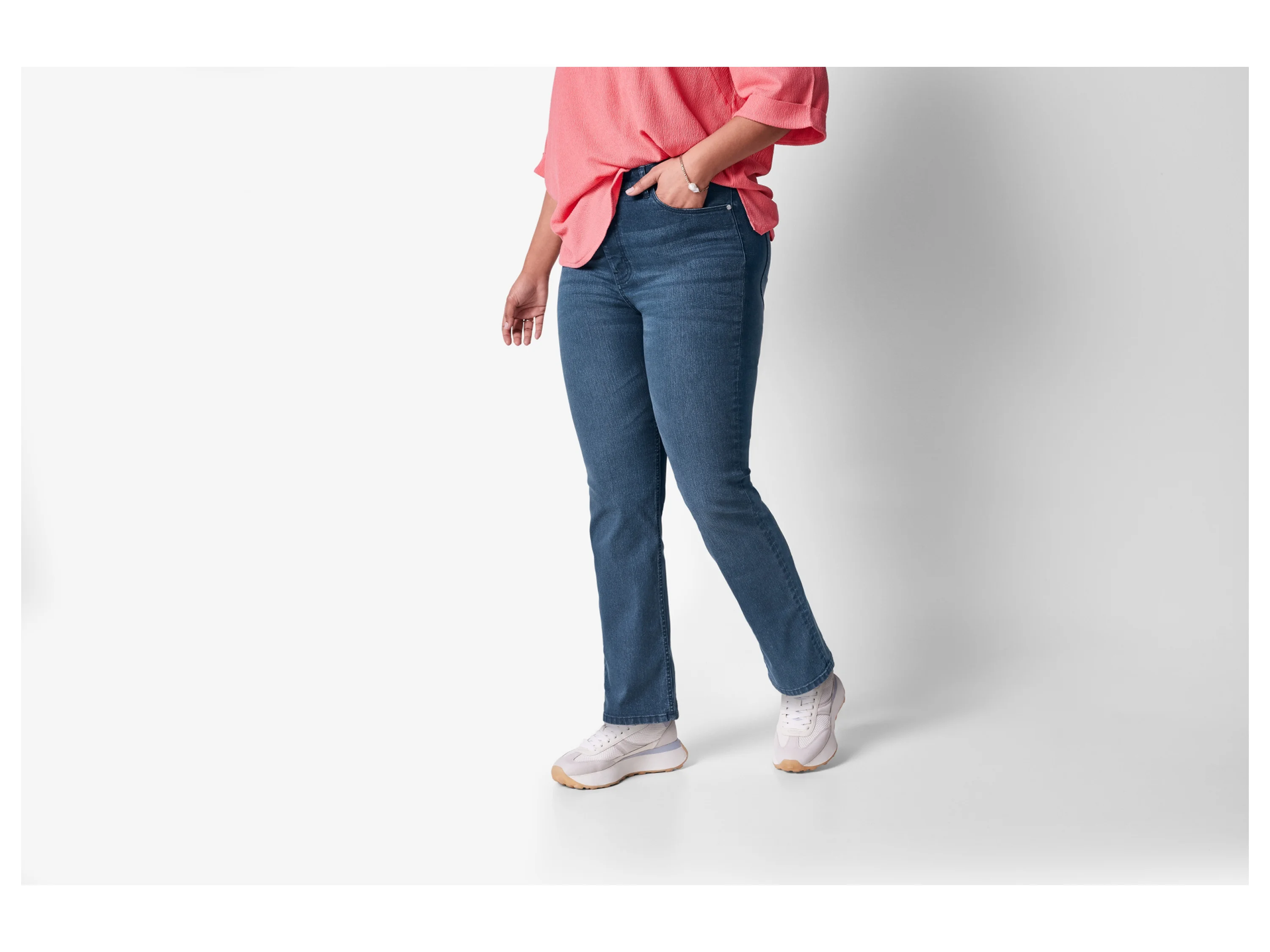 ESMARA® Damen Jeans, Skinny Fit, normale Leibhöhe (Blau, 52) – Bild 2 von 3