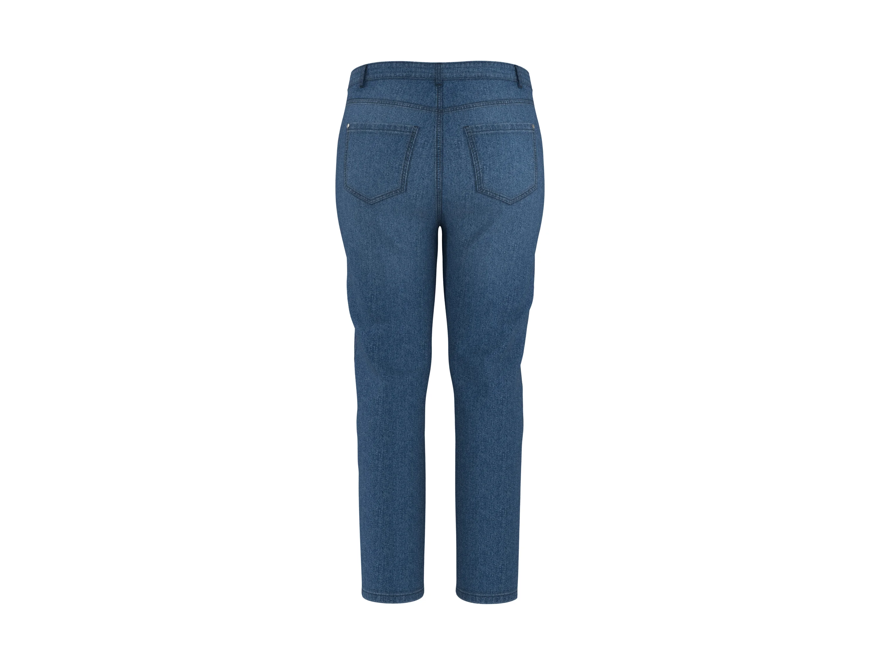 ESMARA® Damen Jeans, Skinny Fit, normale Leibhöhe (Blau, 52) – Bild 3 von 3