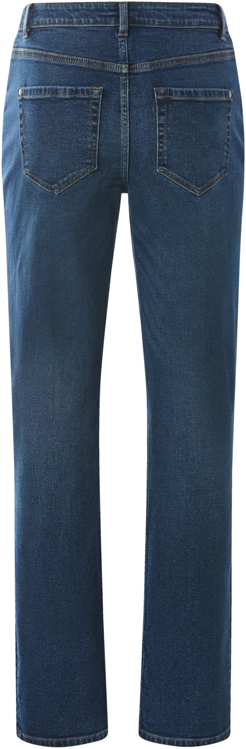 ESMARA® Damen Jeans, Straight Fit, hohe Leibhöhe (Blau, 44) – Bild 2 von 3