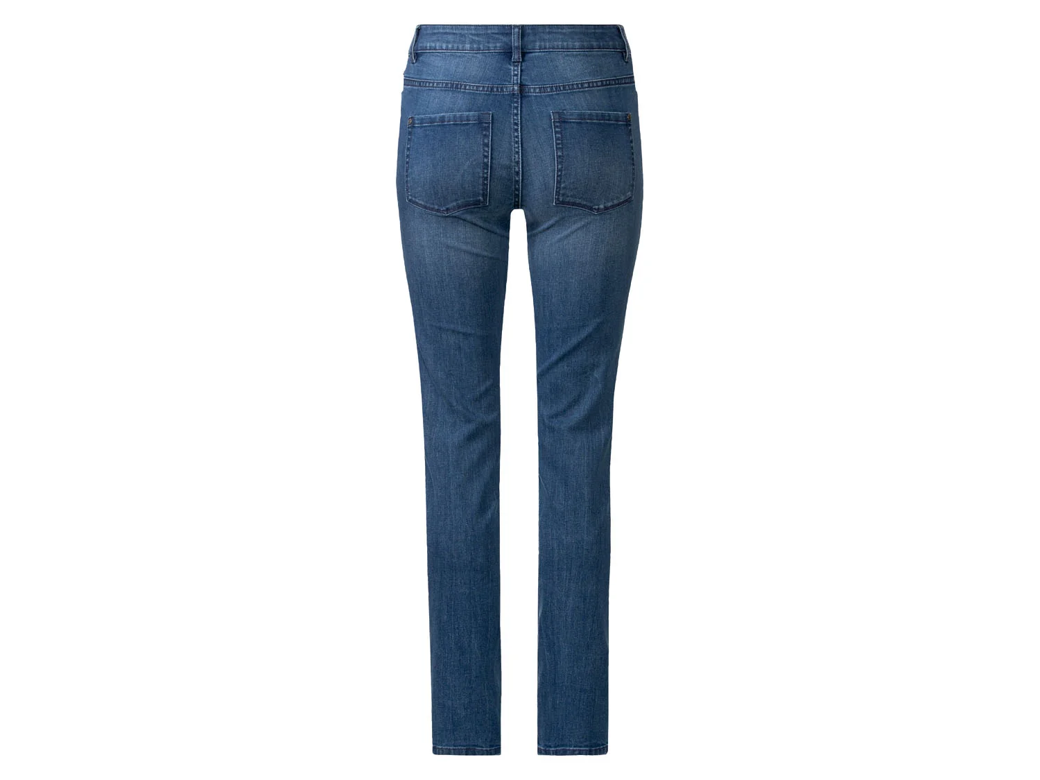 ESMARA® Damen Jeans Slim Fit (kurze Länge, Dunkelblau, 34) – Bild 2 von 2