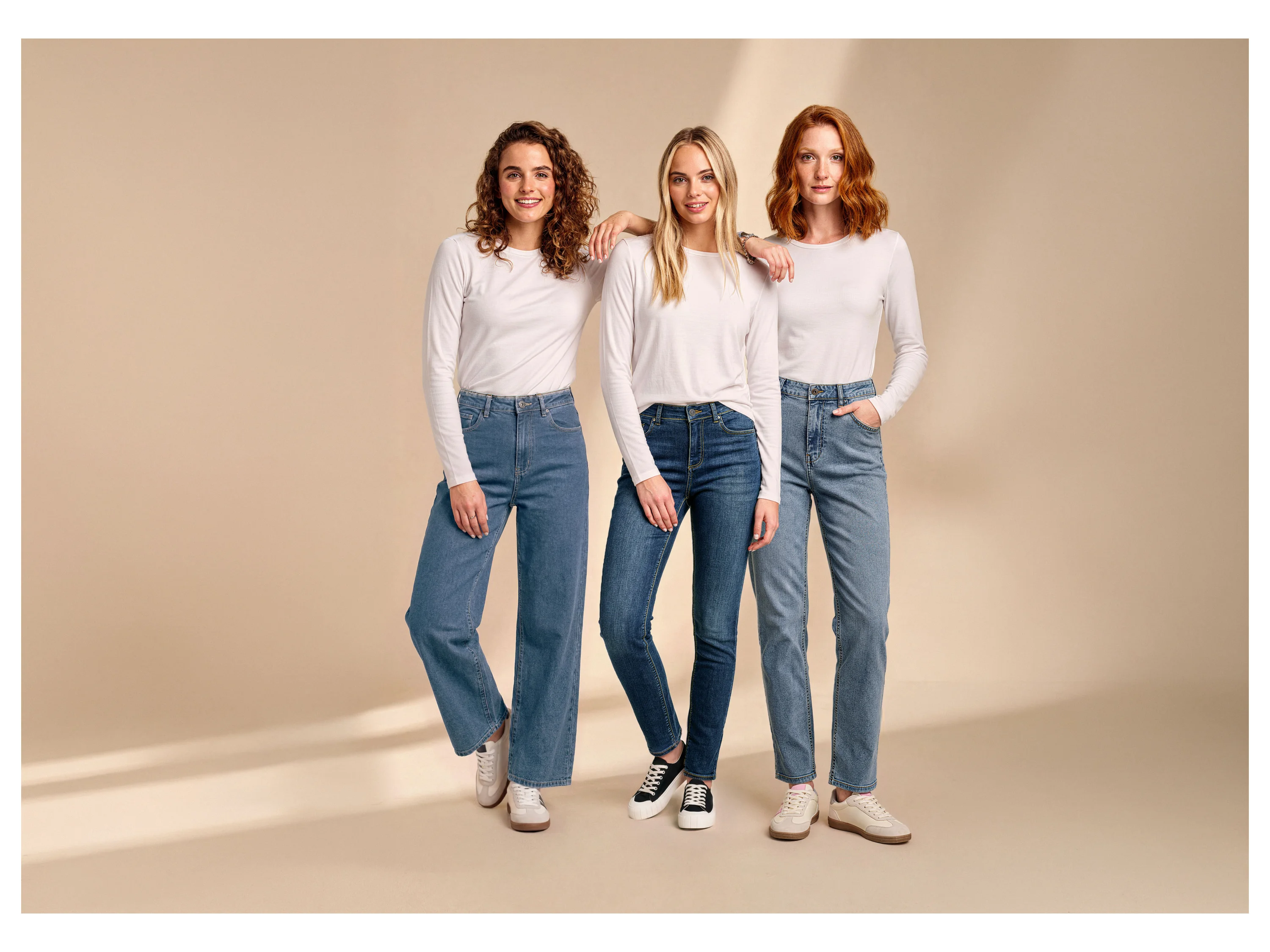 ESMARA® Damen Jeans, Wide Leg, hohe Leibhöhe (Blau, 46) – Bild 3 von 3
