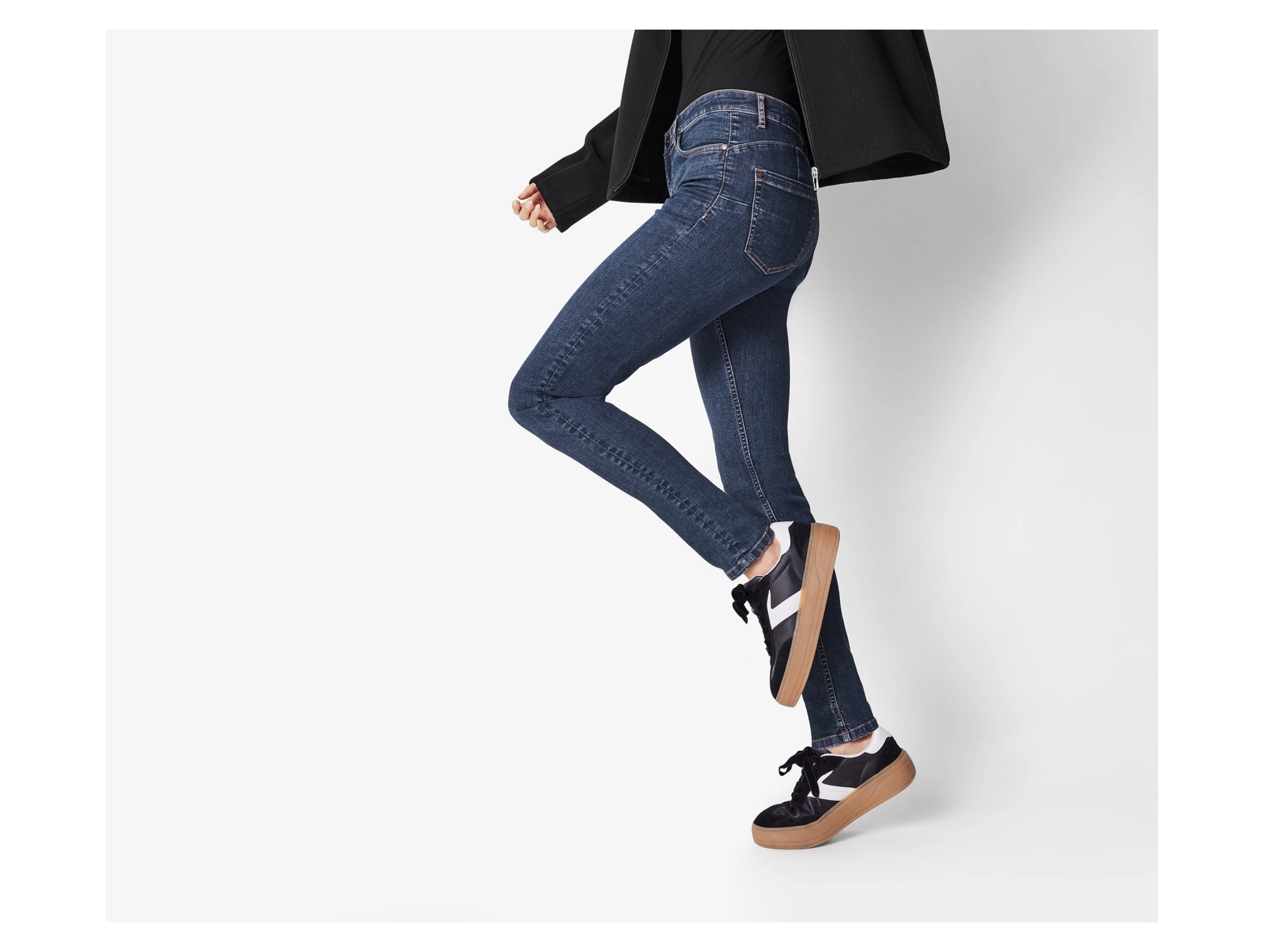 ESMARA® Damen Jeans, Super Skinny Fit, mit Po-Push-up-Effekt, normale Leibhöhe (Blau, 34) – Bild 2 von 4
