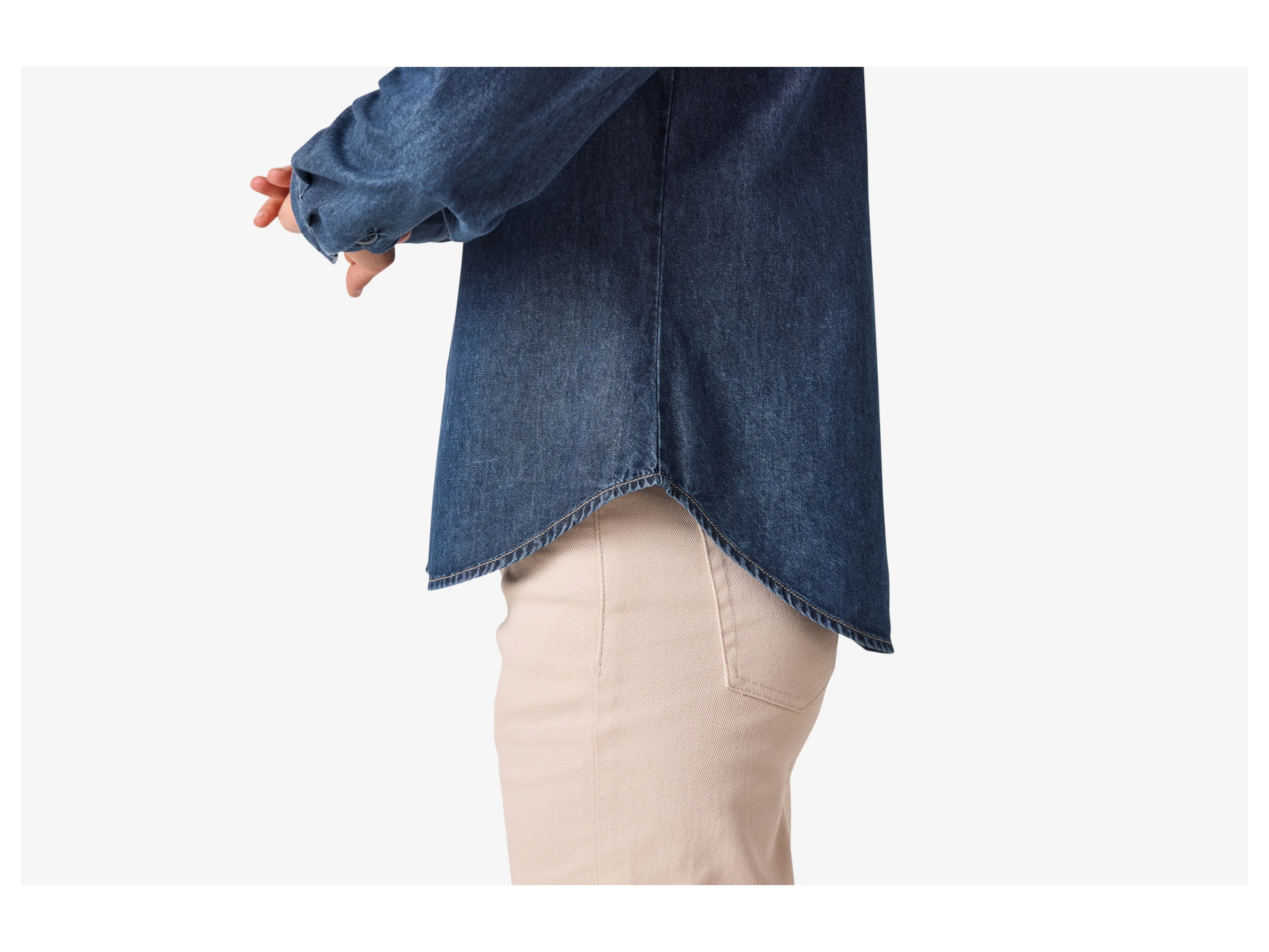 ESMARA® Damen Jeanshemd (Blau, 36) – Bild 4 von 4