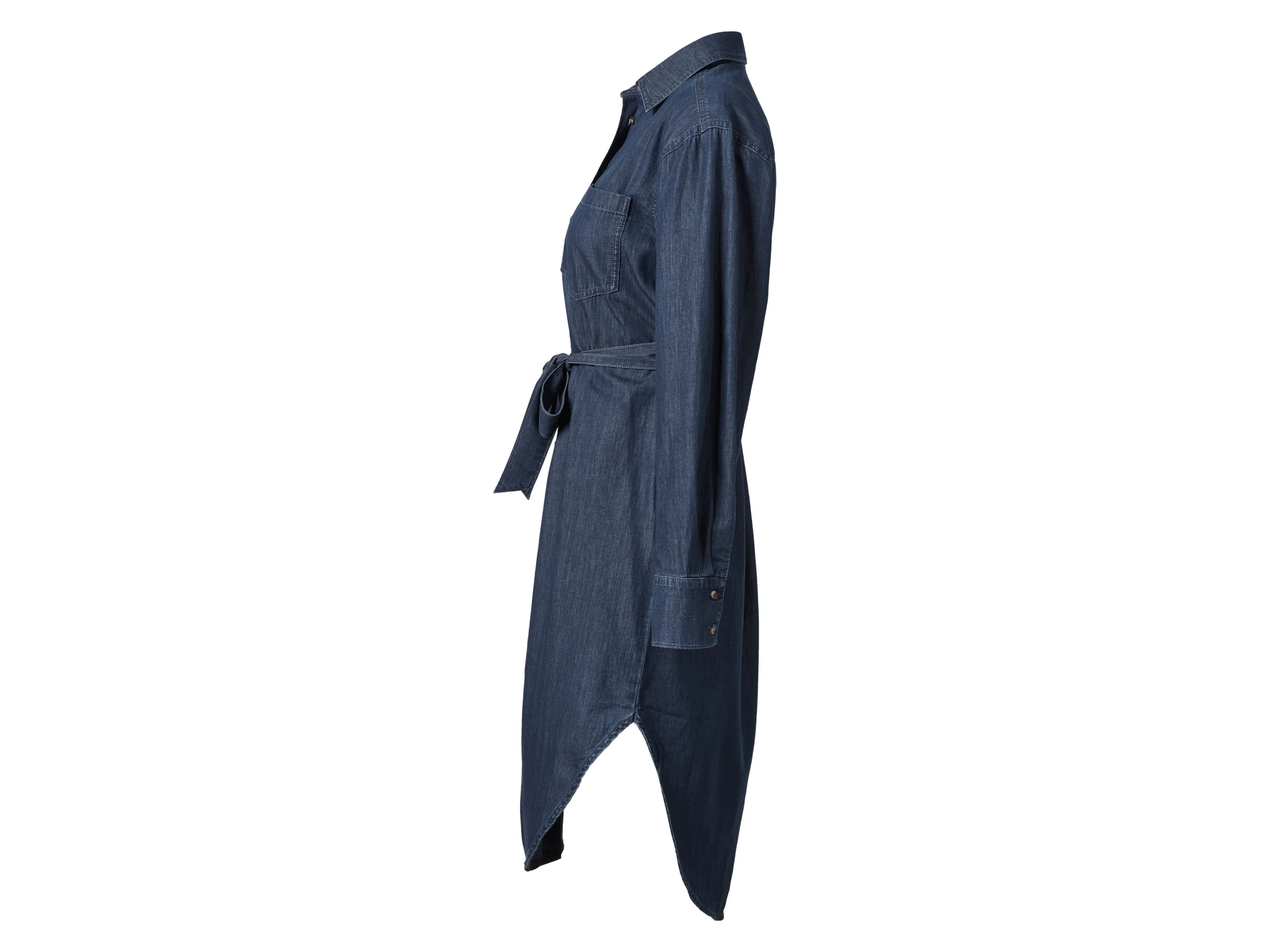 ESMARA® Damen Jeanskleid, mit Bindegürtel (Blau, 38) – Bild 4 von 4