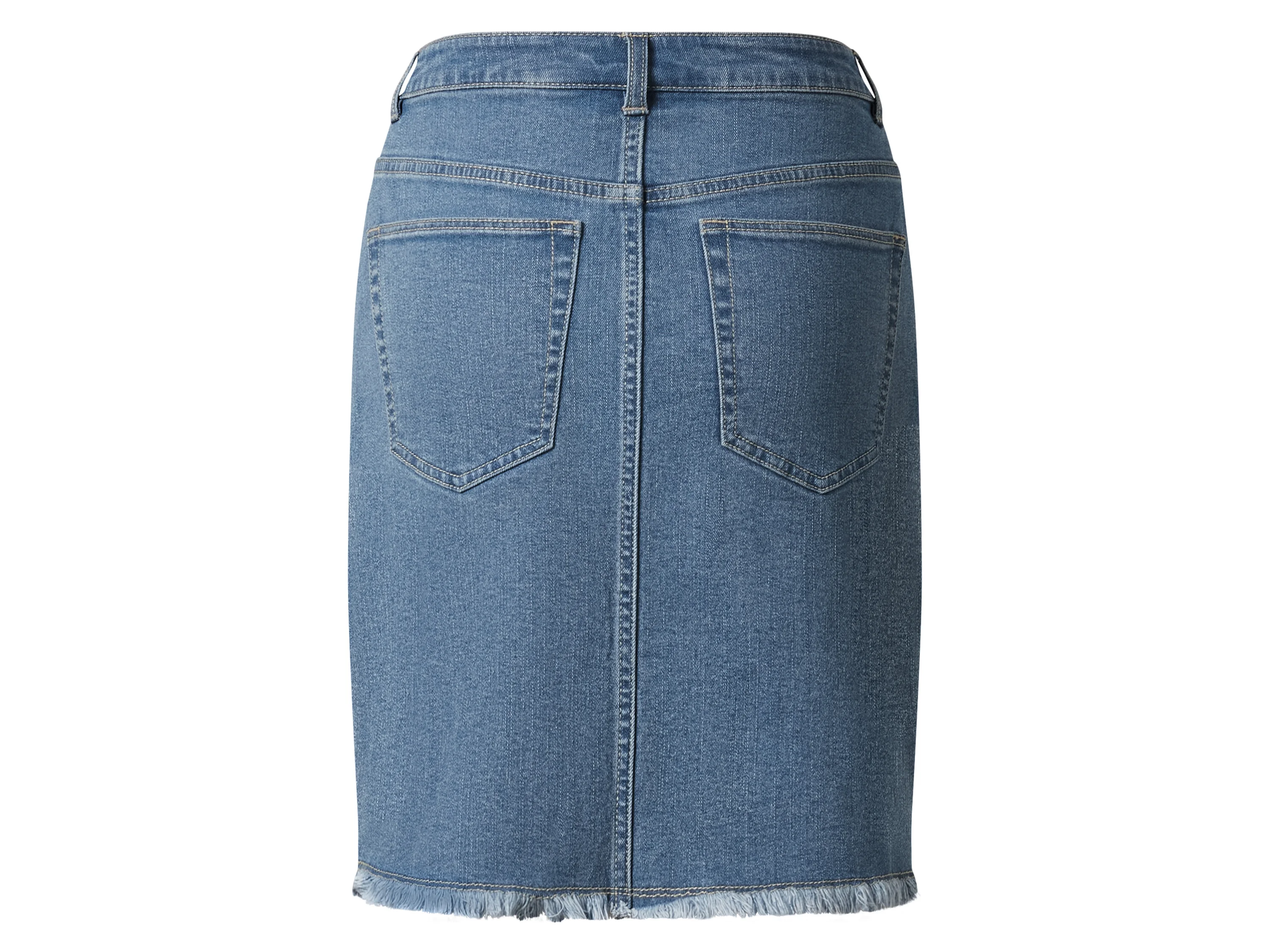 ESMARA® Damen Jeansrock, im 5-Pocket-Style (Blau, 38) – Bild 3 von 3