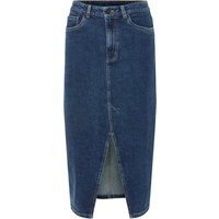 ESMARA® Damen Jeansrock Midi (Blau, 36)