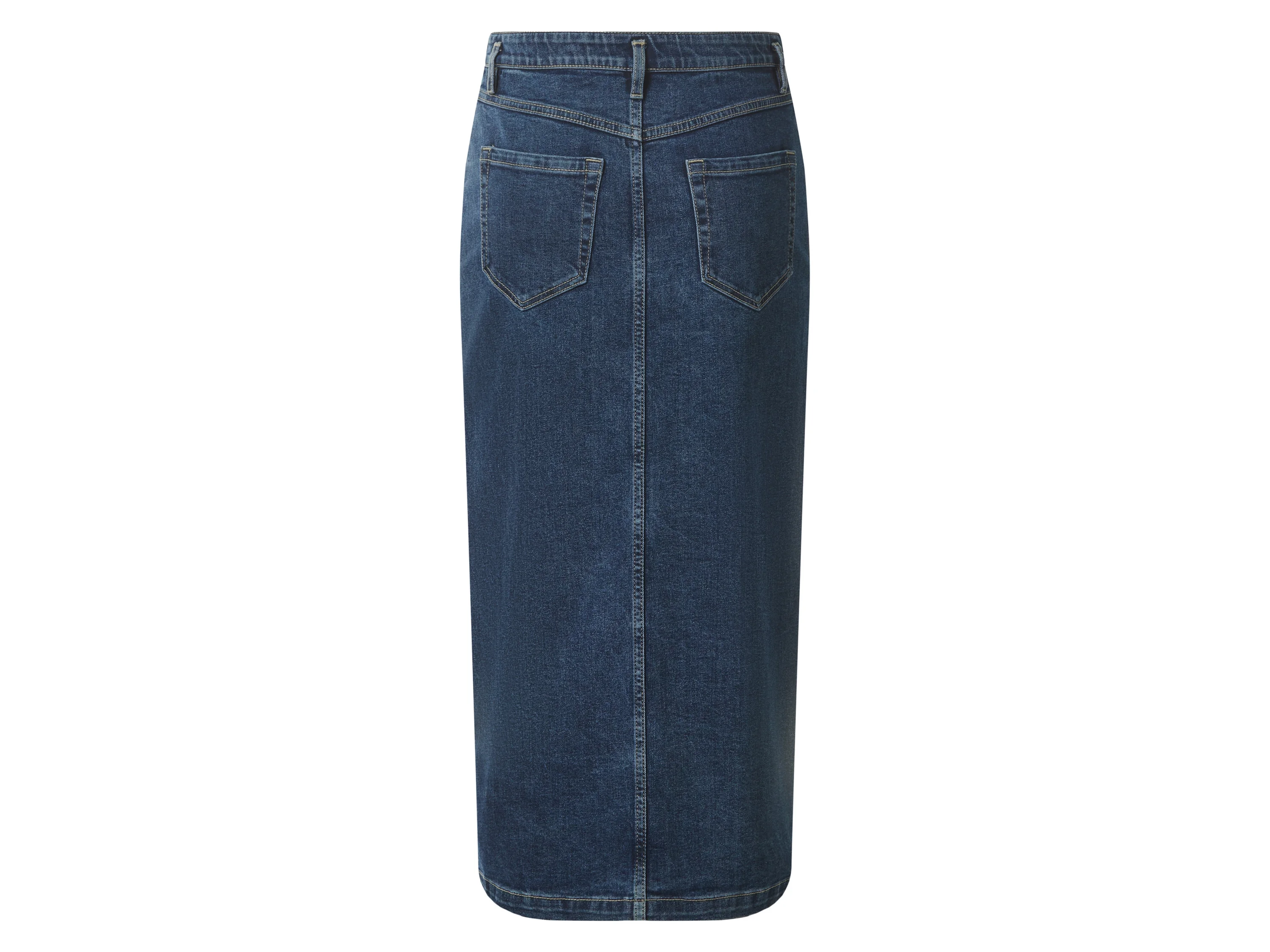 ESMARA® Damen Jeansrock Midi (Blau, 36) – Bild 3 von 4