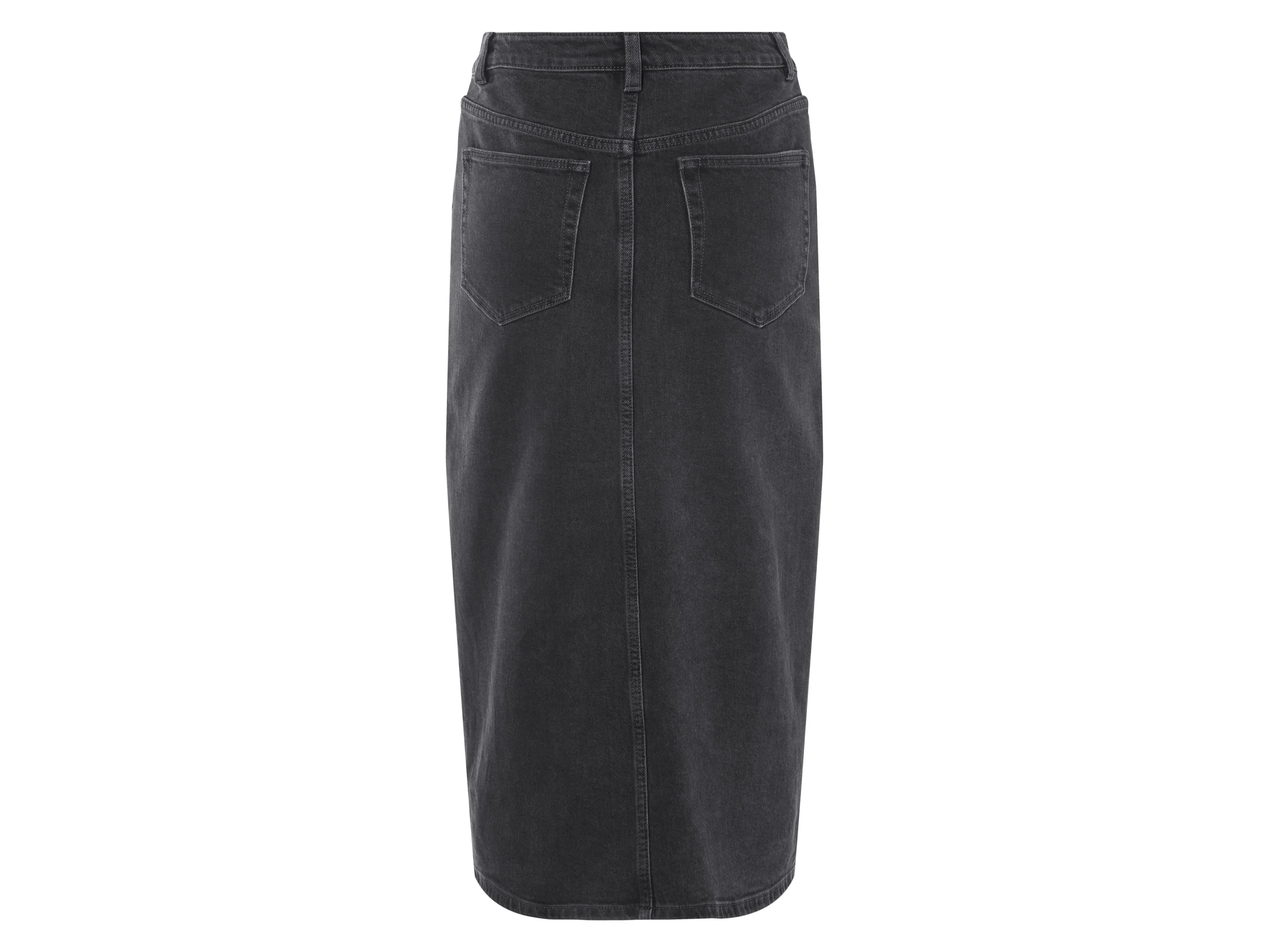 ESMARA® Damen Jeansrock Midi (Grau, 40) – Bild 3 von 3