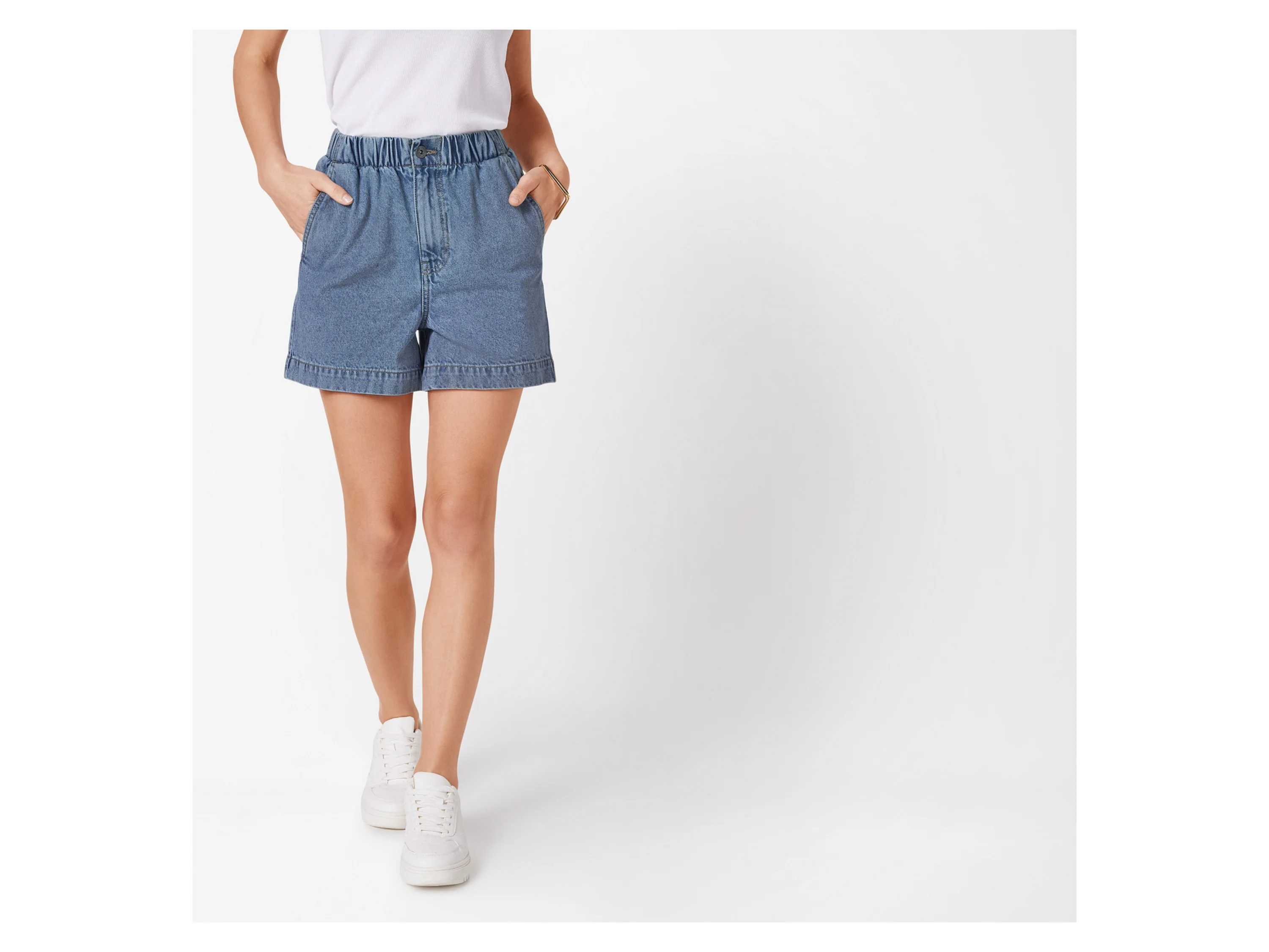 ESMARA® Damen Jeansshorts (Hellblau, 42) – Bild 2 von 4
