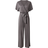 ESMARA® Damen Jumpsuit, mit seitlichen Eingrifftaschen (Grau, L(44/46))