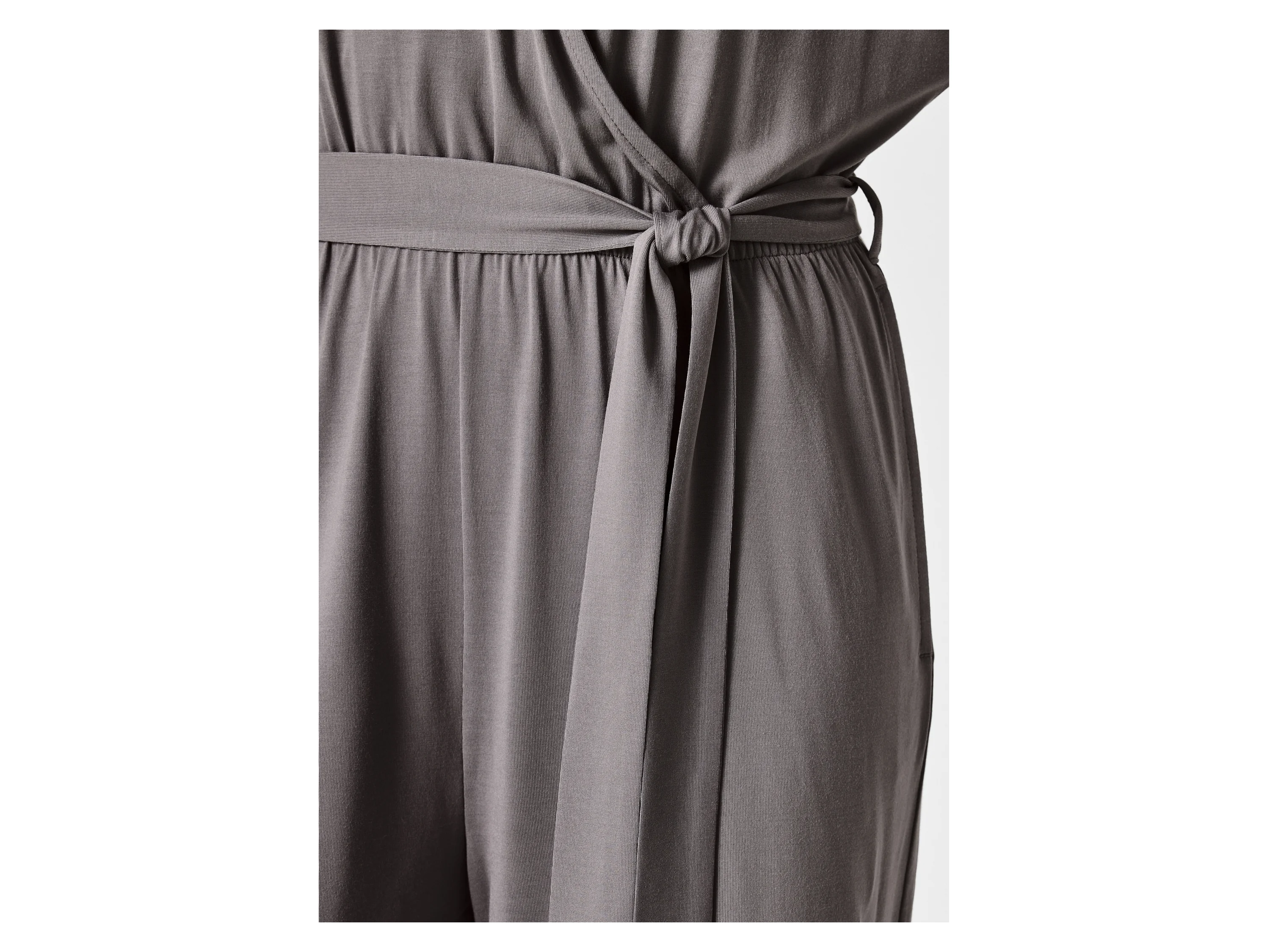 ESMARA® Damen Jumpsuit, mit seitlichen Eingrifftaschen (Grau, S(36/38)) – Bild 4 von 4