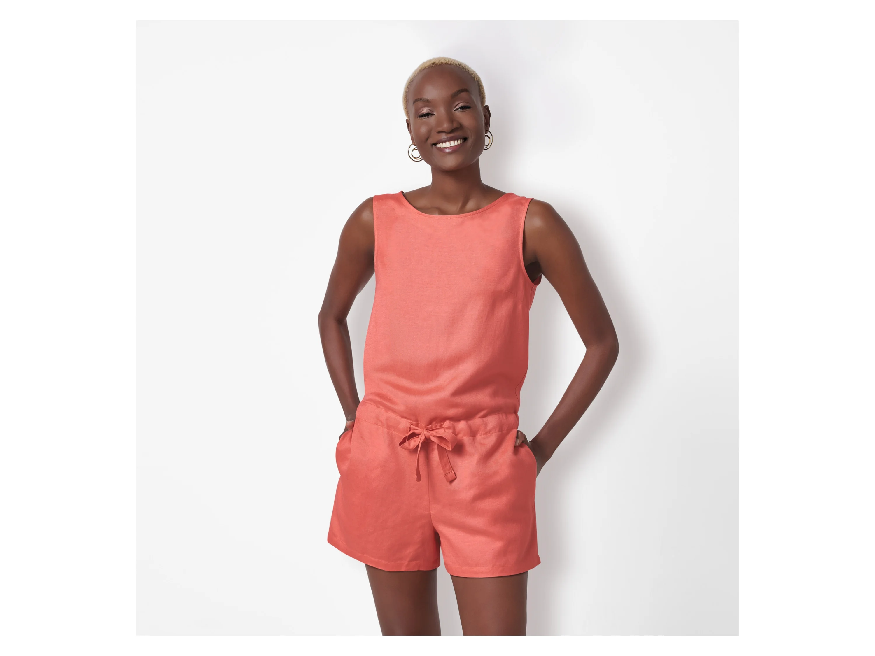 ESMARA® Damen Jumpsuit (Apricot, 46) – Bild 2 von 4