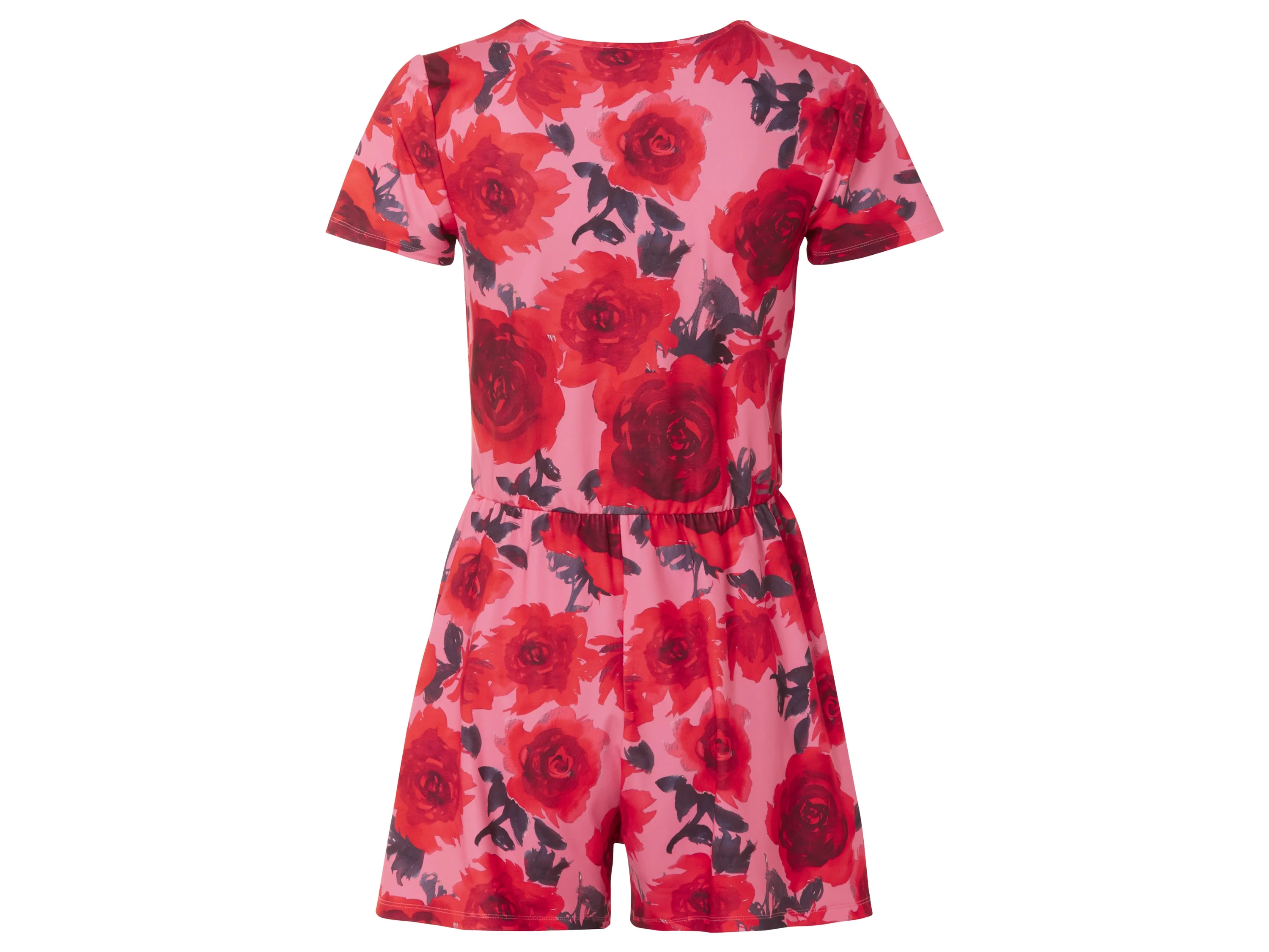 ESMARA® Damen Jumpsuit (Muster pink/rot, XS(32/34)) – Bild 3 von 3