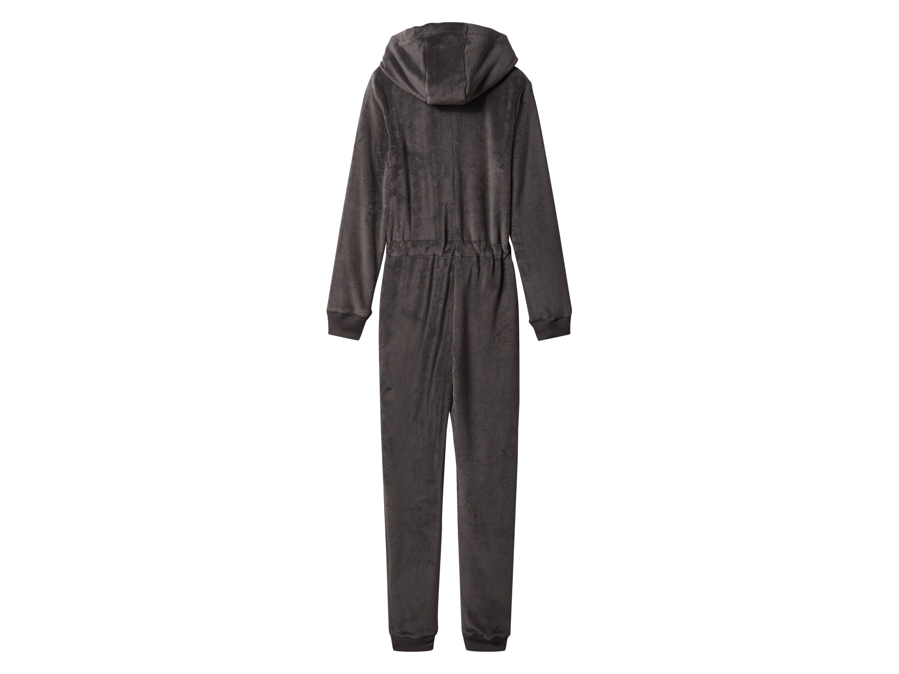 ESMARA® Damen Jumpsuit Plüsch (Dunkelgrau, L(44/46)) – Bild 3 von 4