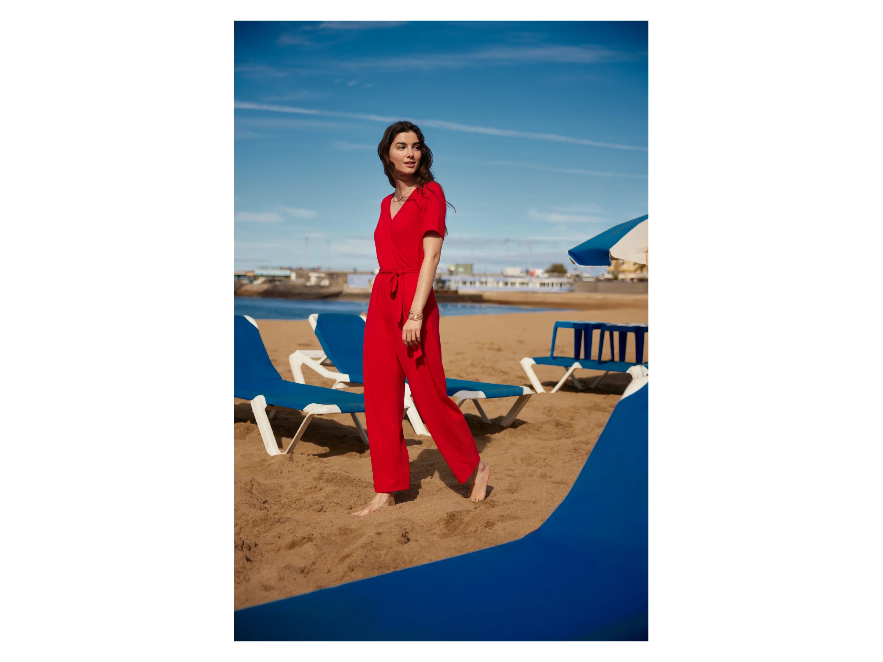 ESMARA® Damen Jumpsuit (Rot, S (36/38)) – Bild 2 von 4