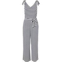 ESMARA® Damen Jumpsuit (weiß/navy, L (44/46))