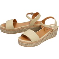 ESMARA® Damen Keilsandalen (Beige, 38)