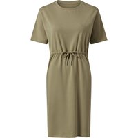 ESMARA® Damen Kleid, überschnittene Schultern (Khaki, S(36/38))