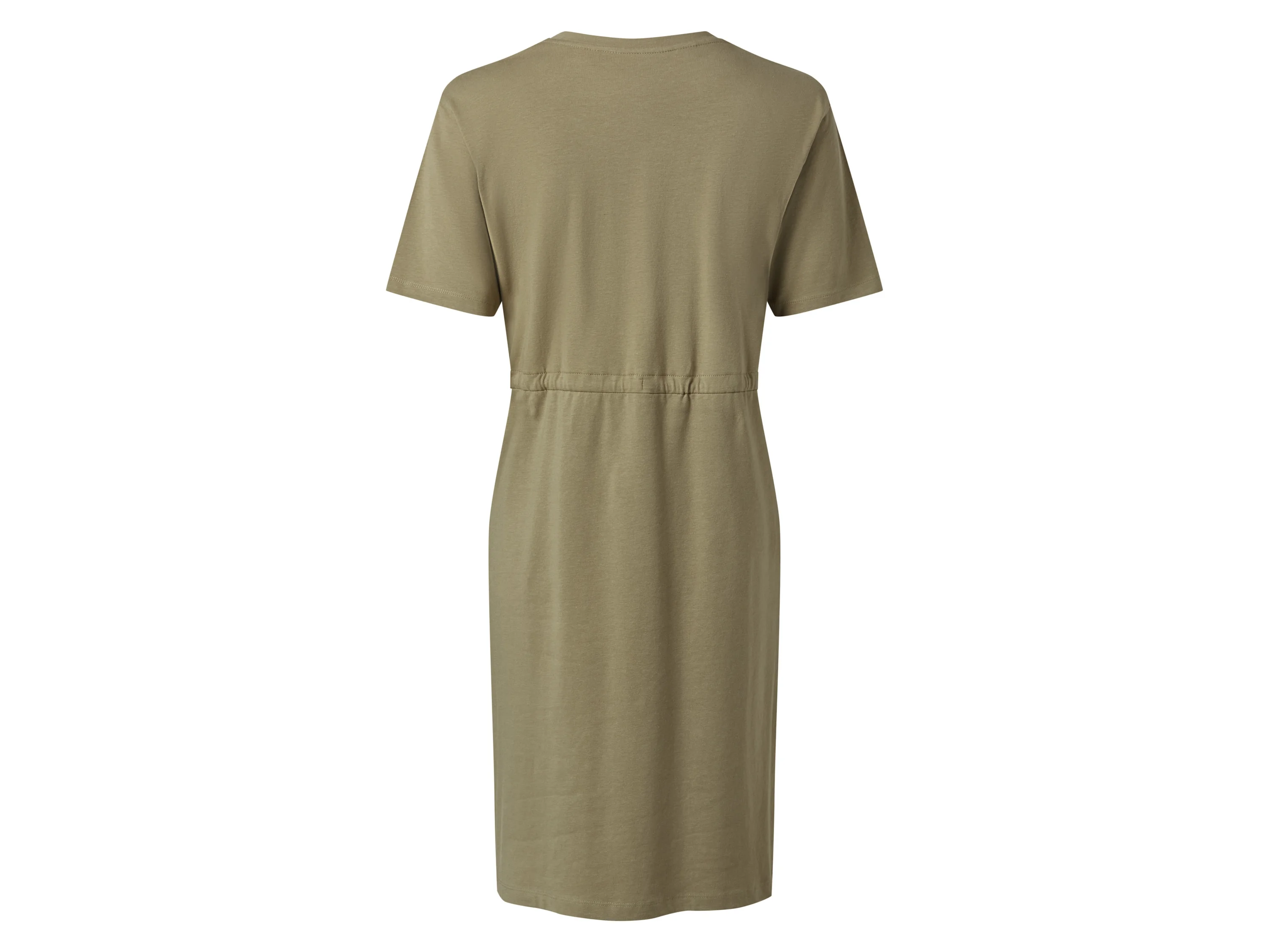 ESMARA® Damen Kleid, überschnittene Schultern (Khaki, S(36/38)) – Bild 3 von 3