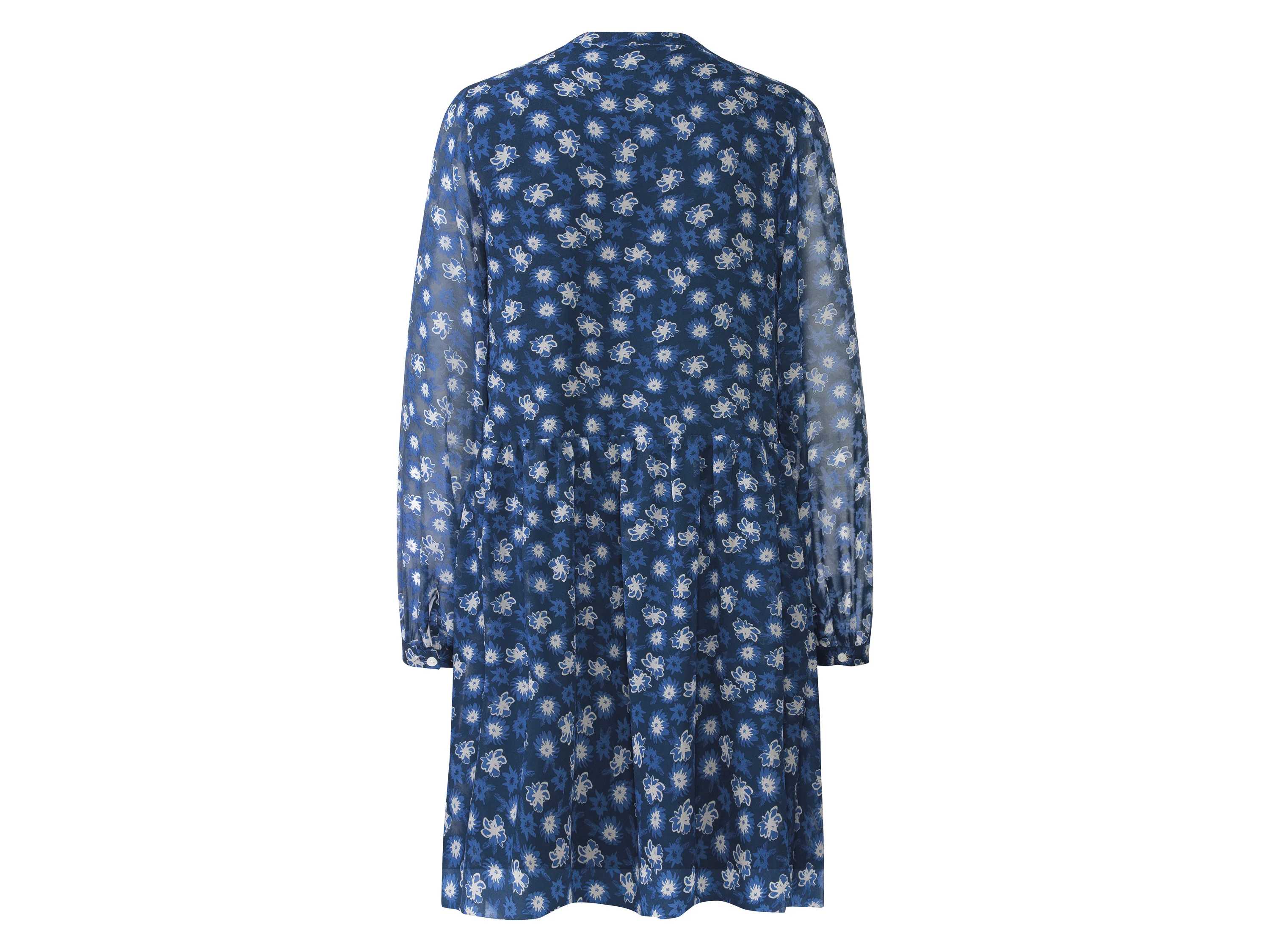 ESMARA® Damen Kleid aus Chiffon (Marine, 36) – Bild 2 von 2