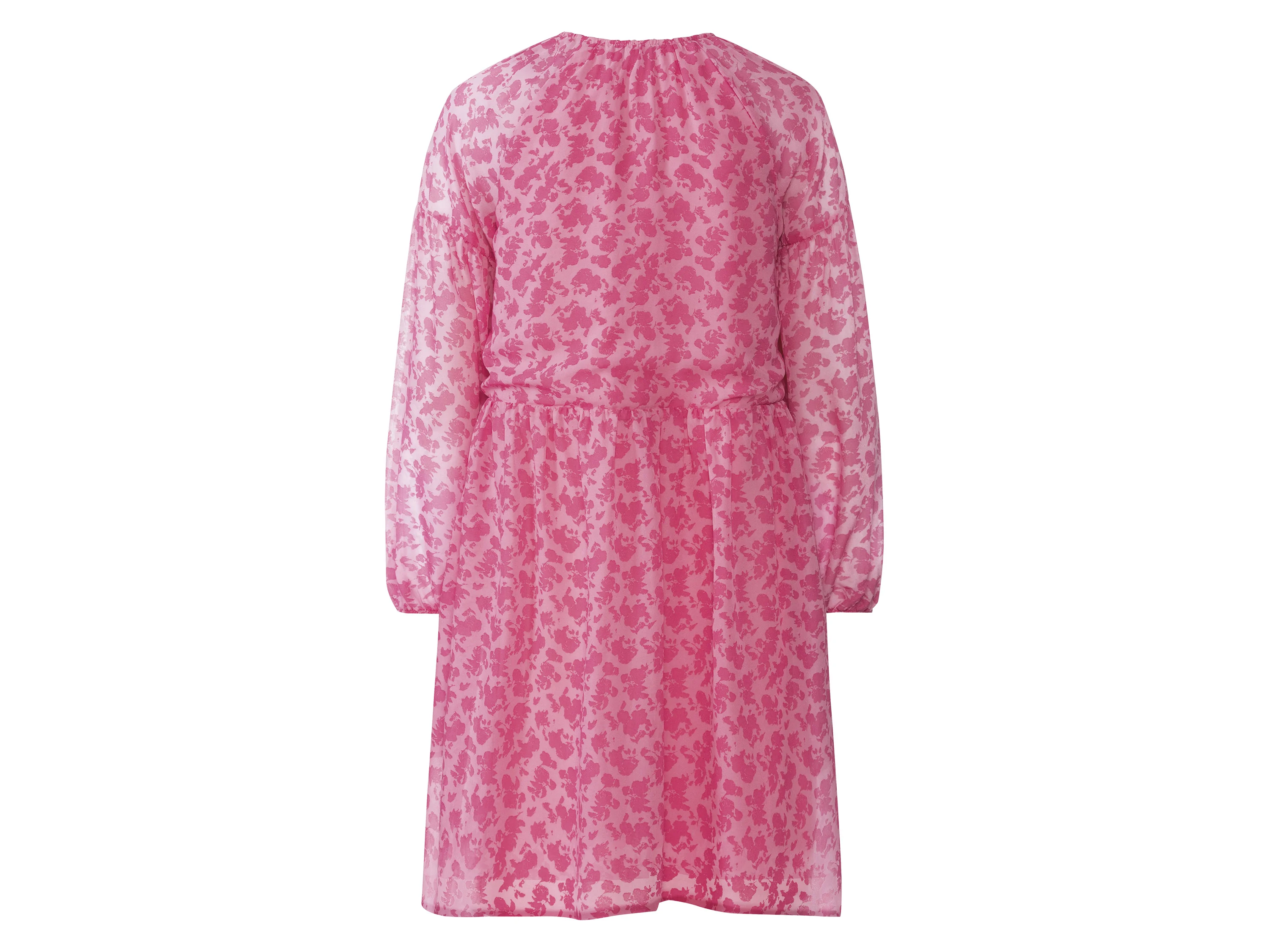 ESMARA® Damen Kleid aus Chiffon (Pink, 40) – Bild 3 von 3