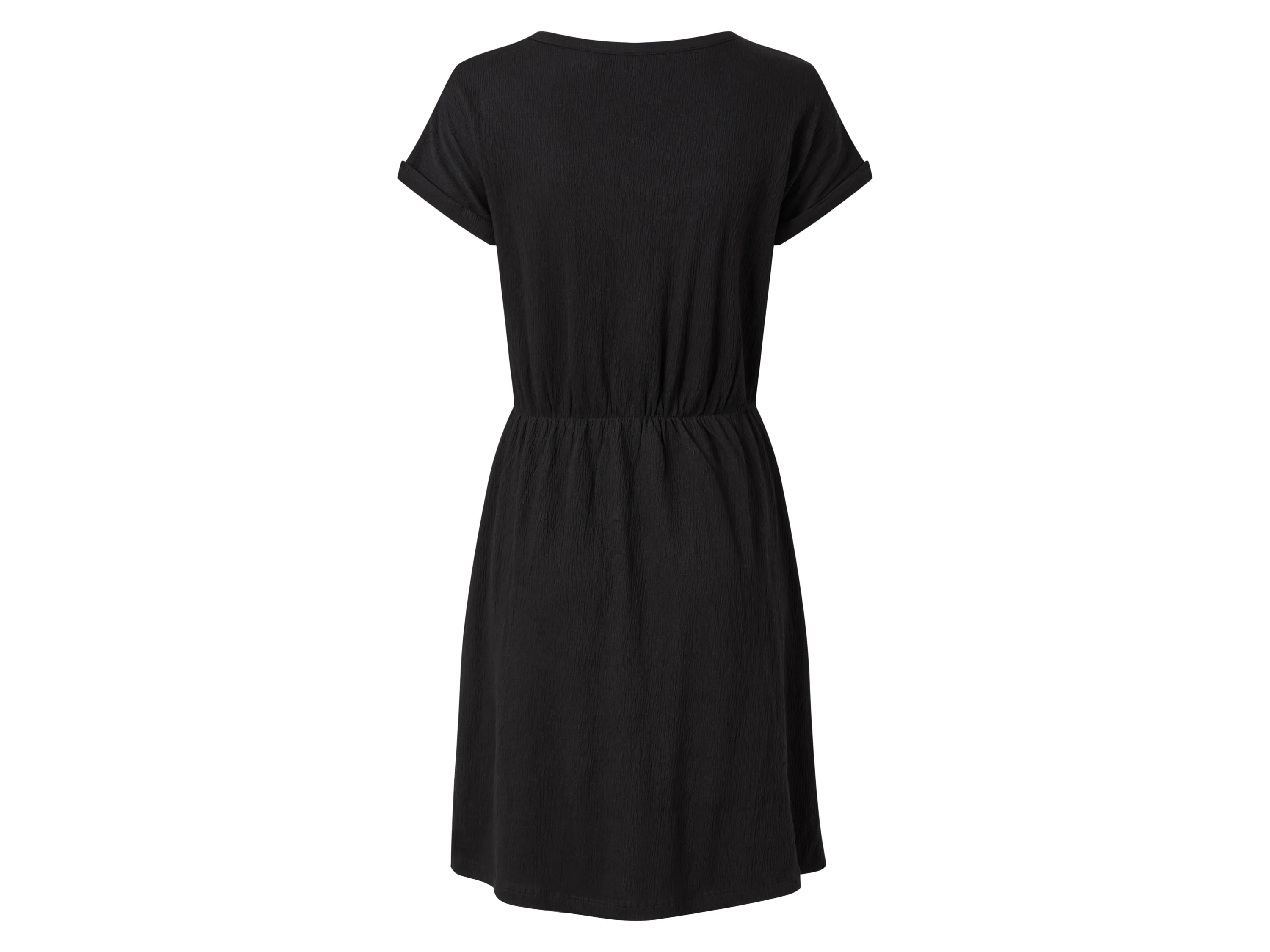 ESMARA® Damen Kleid, überschnittene Schultern (Schwarz, M(40/42)) – Bild 3 von 3