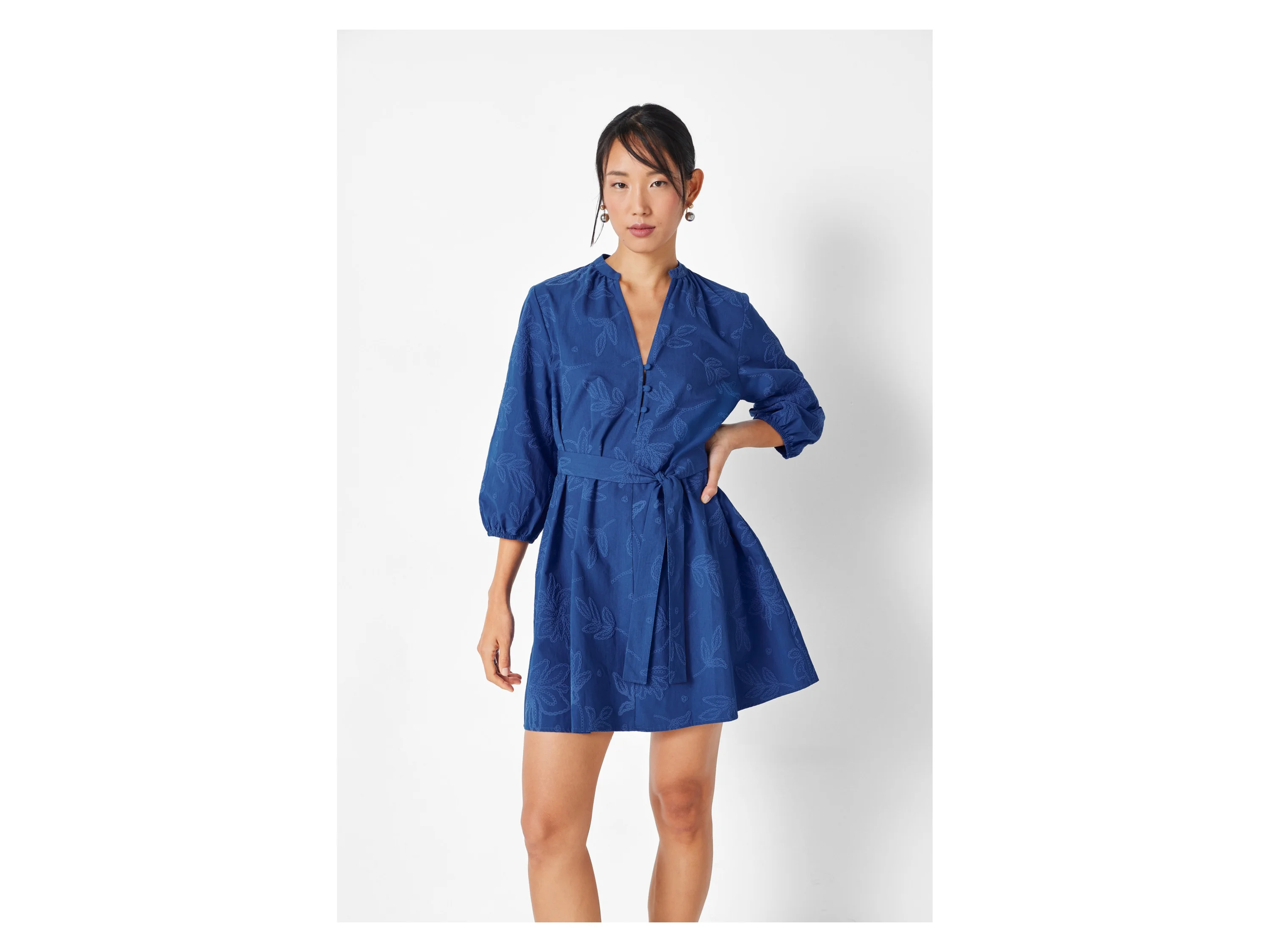 ESMARA® Damen Kleid (Blau, XS(32/34)) – Bild 2 von 4