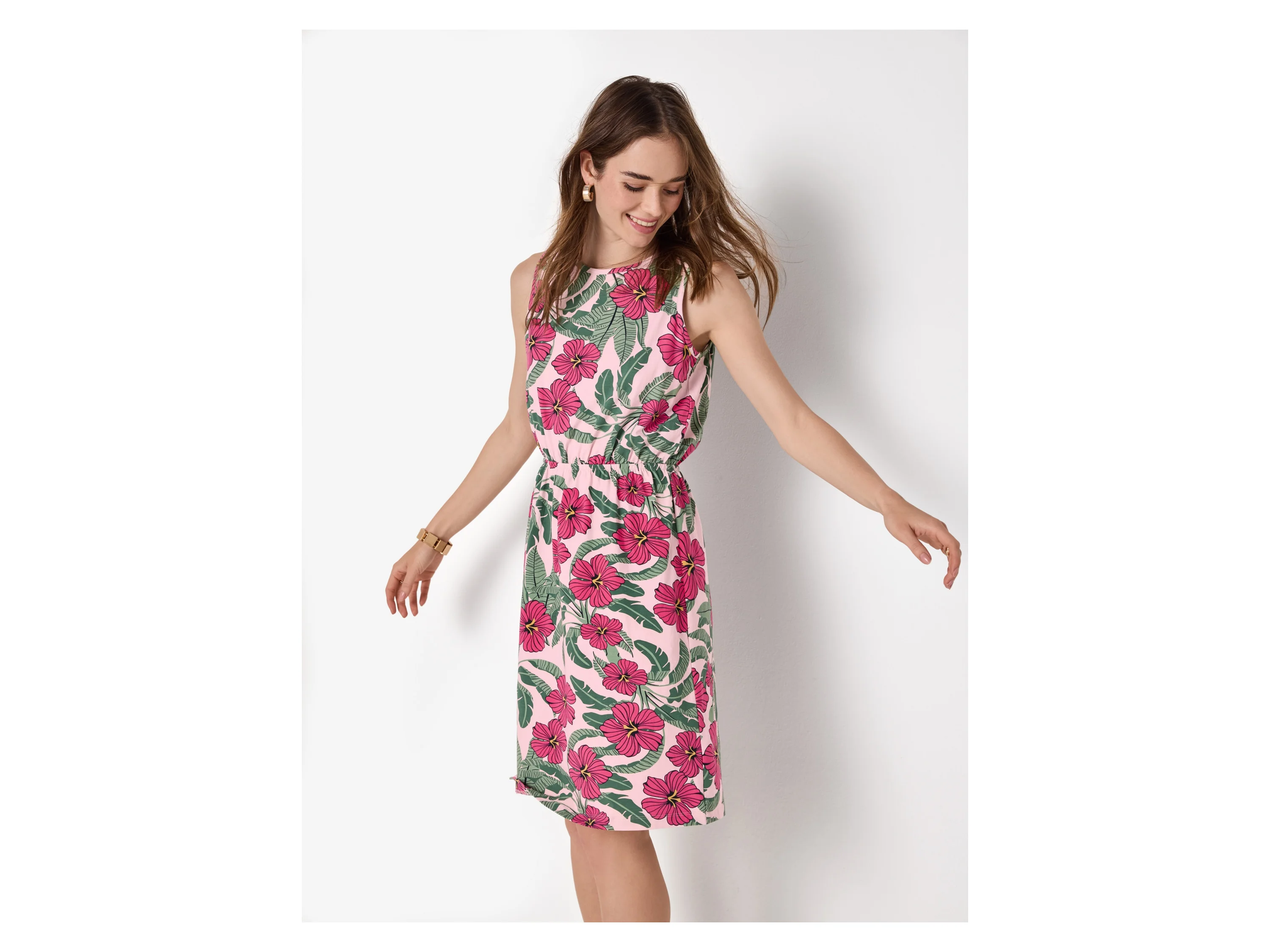 ESMARA® Damen Kleid (Blumen, M(40/42)) – Bild 2 von 3