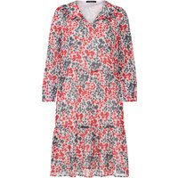 ESMARA® Damen Kleid Chiffon (blau/rot, 44)
