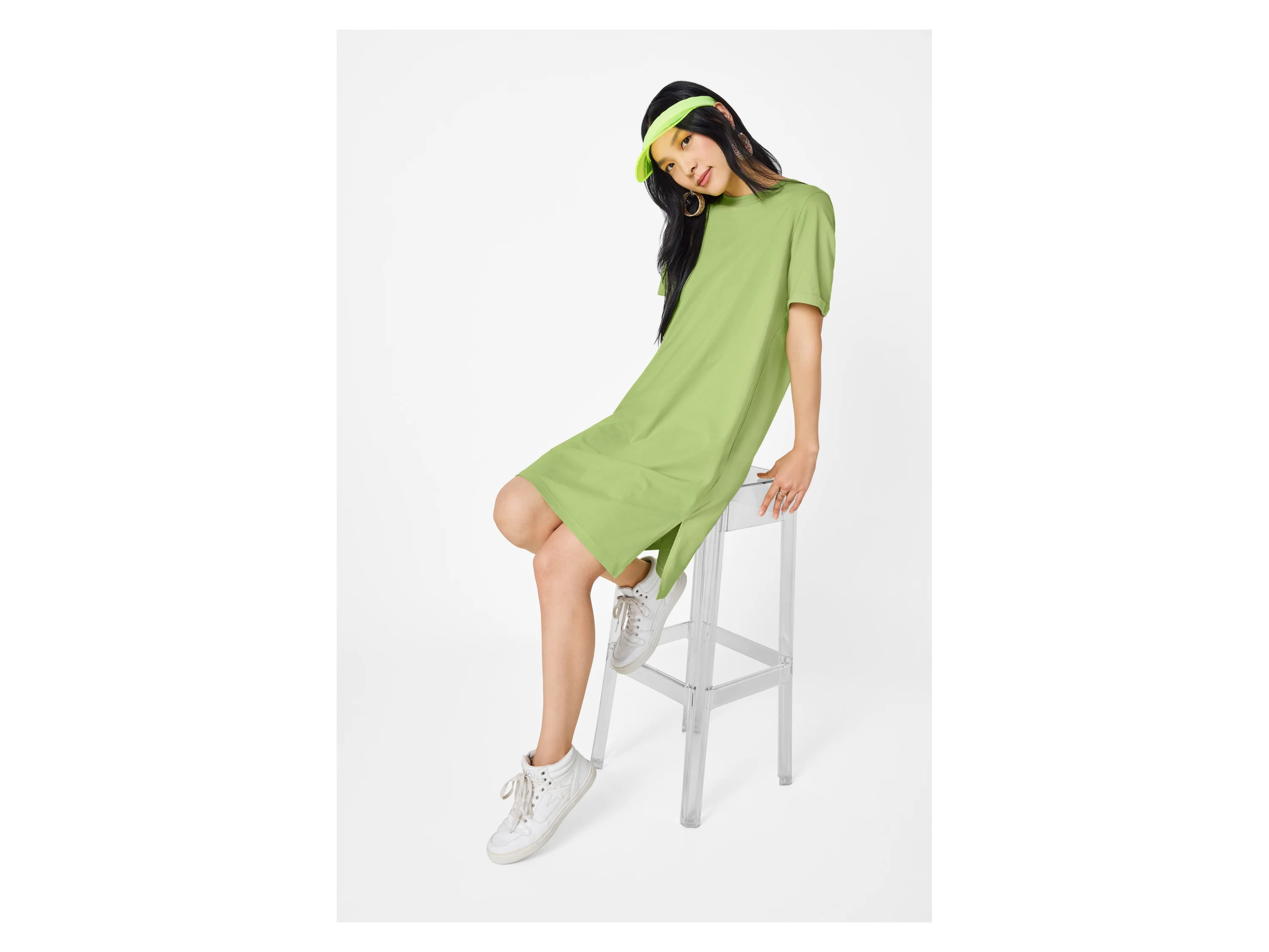 ESMARA® Damen Kleid (Grün, S (36/38)) – Bild 2 von 4