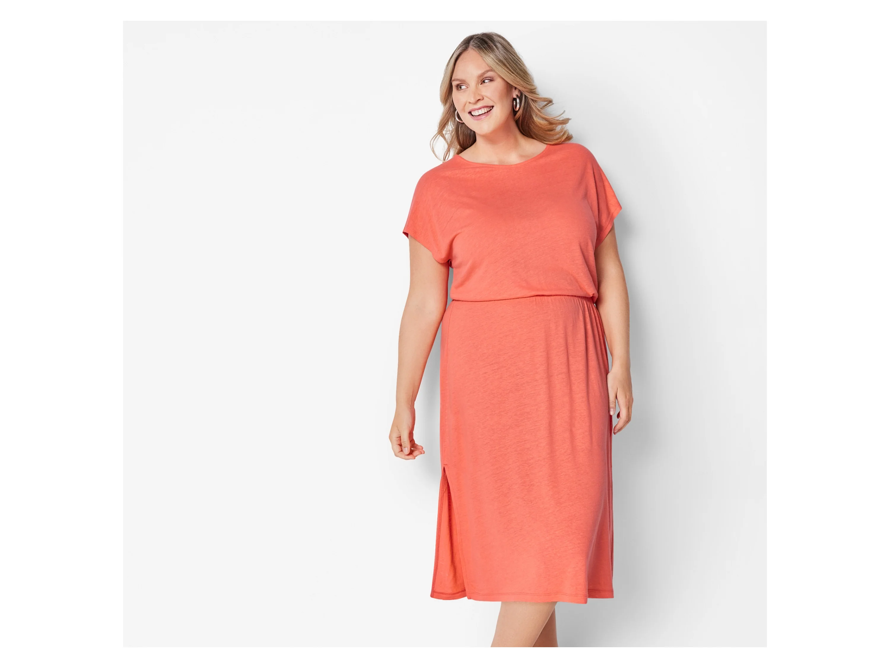 ESMARA® Damen Kleid (Koralle, XXL(52/54)) – Bild 2 von 4