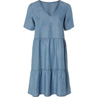 ESMARA® Damen Kleid kurz (Blau, 34)