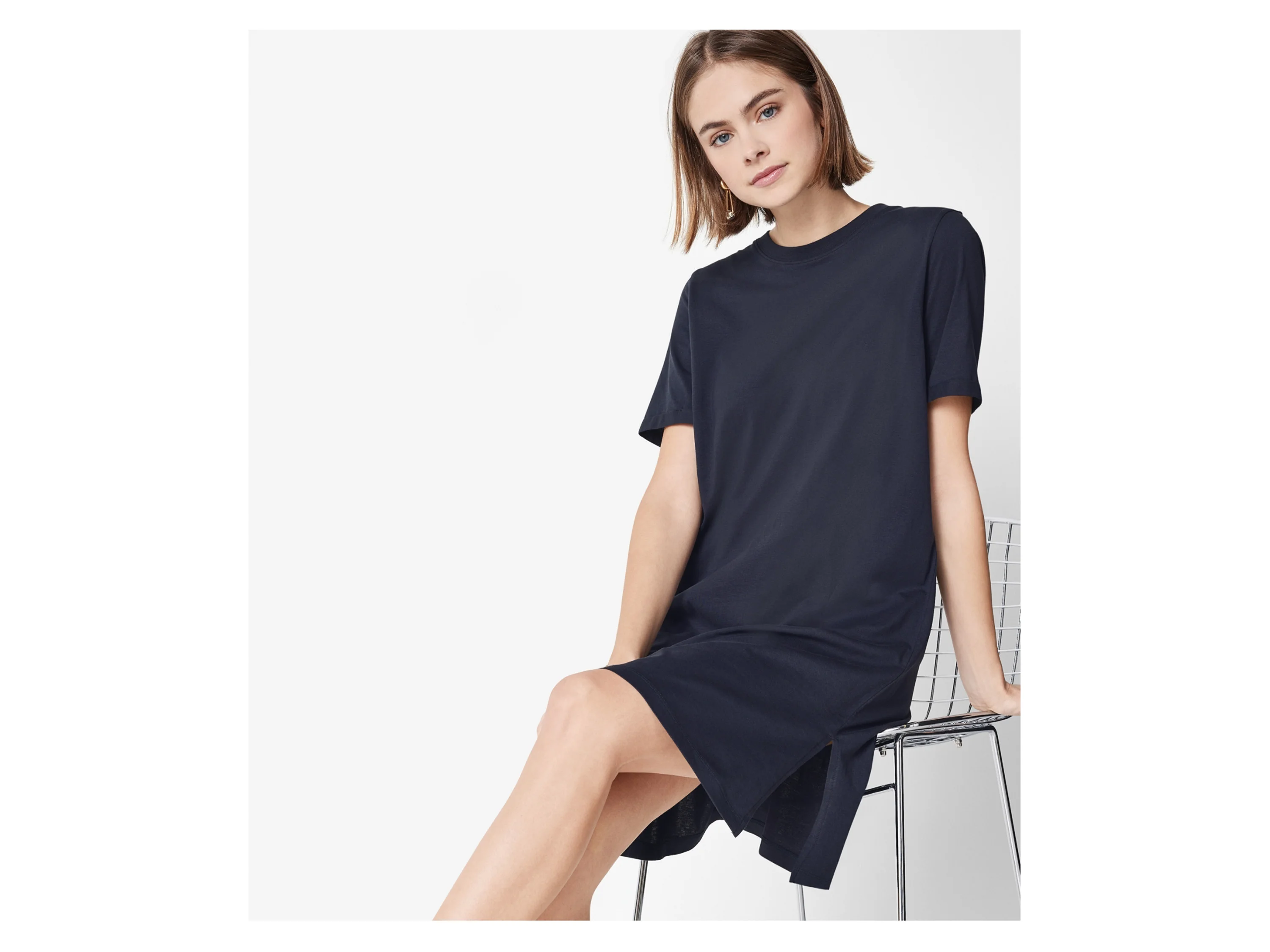 ESMARA® Damen Kleid kurz (Navy, XS(32/34)) – Bild 2 von 4