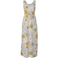 ESMARA® Damen Kleid Maxi (Blumen/blau, M (40/42))
