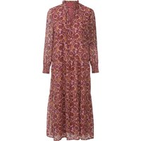ESMARA® Damen Kleid Maxi (Paisley/beere, 36)