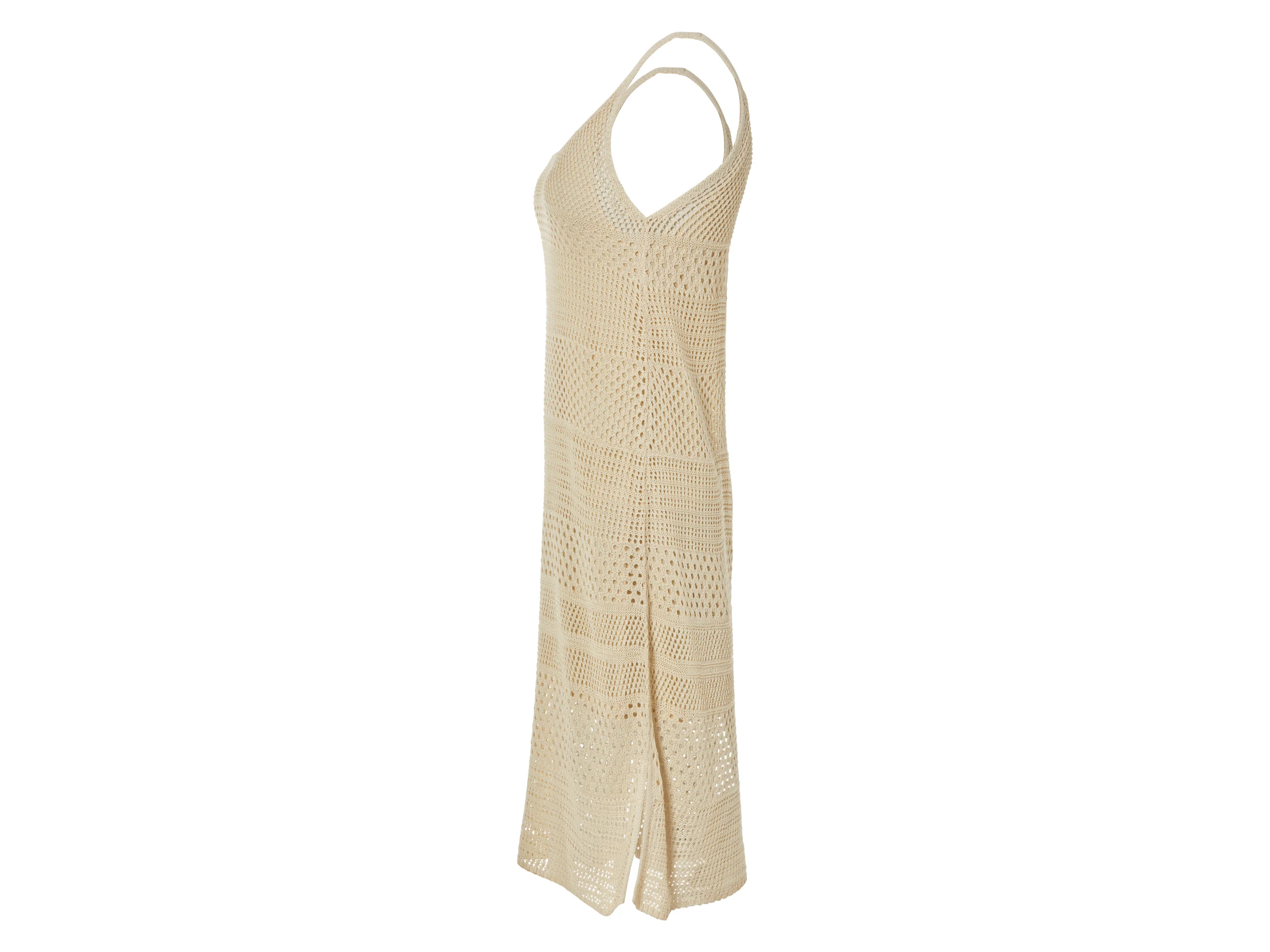 ESMARA® Damen Kleid Midi (Creme, XS(32/34)) – Bild 4 von 4