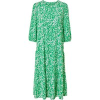 ESMARA® Damen Kleid Midi (Grün, S(36/38))