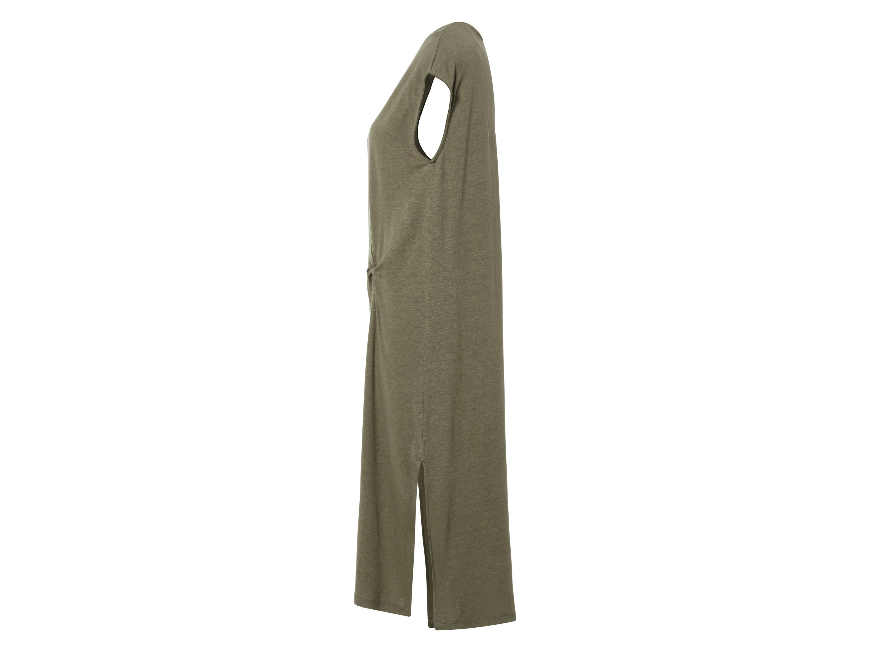 ESMARA® Damen Kleid Midi (Khaki, XS(32/34)) – Bild 3 von 4