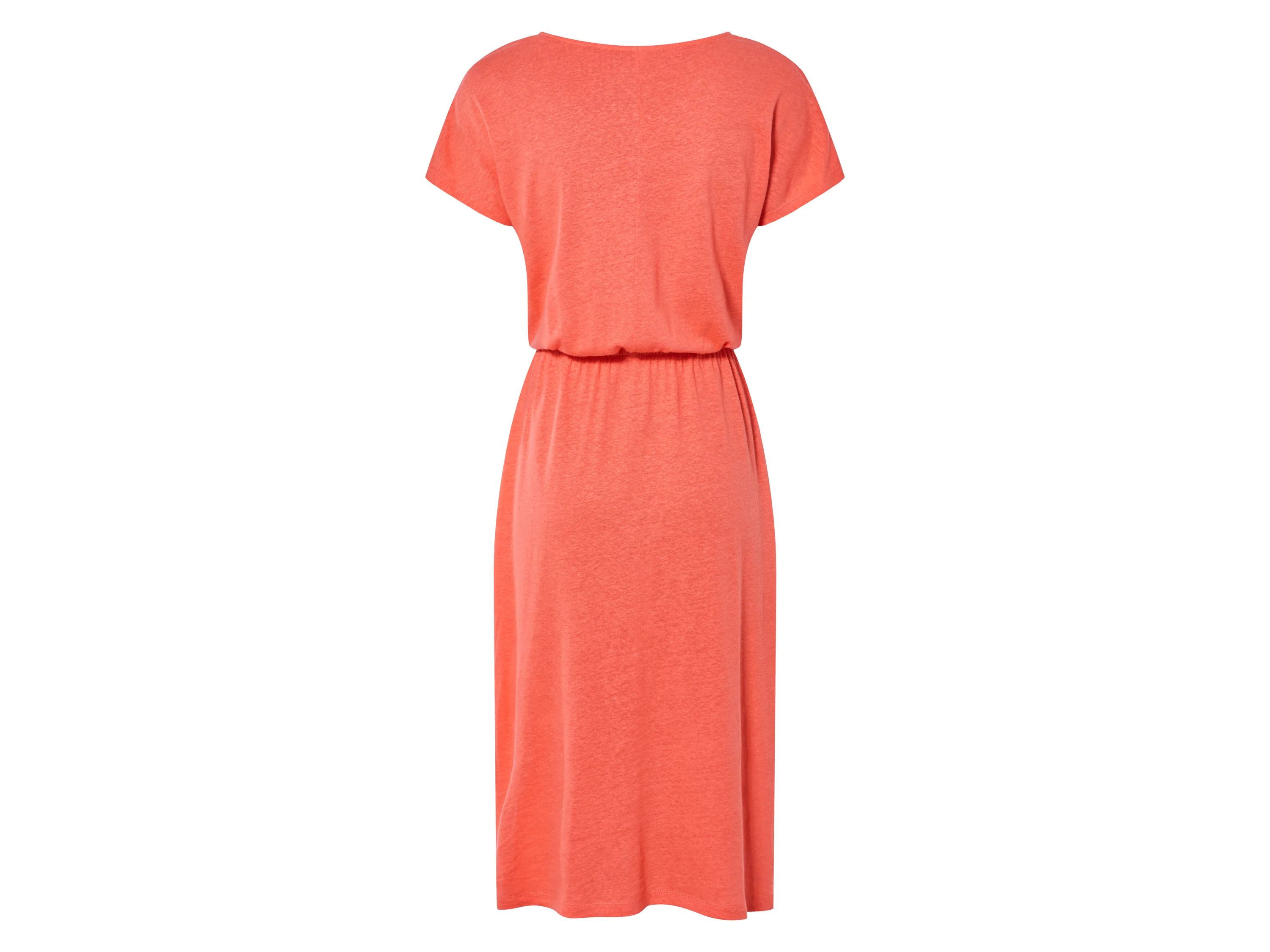 ESMARA® Damen Kleid Midi (Koralle, L(44/46)) – Bild 4 von 4