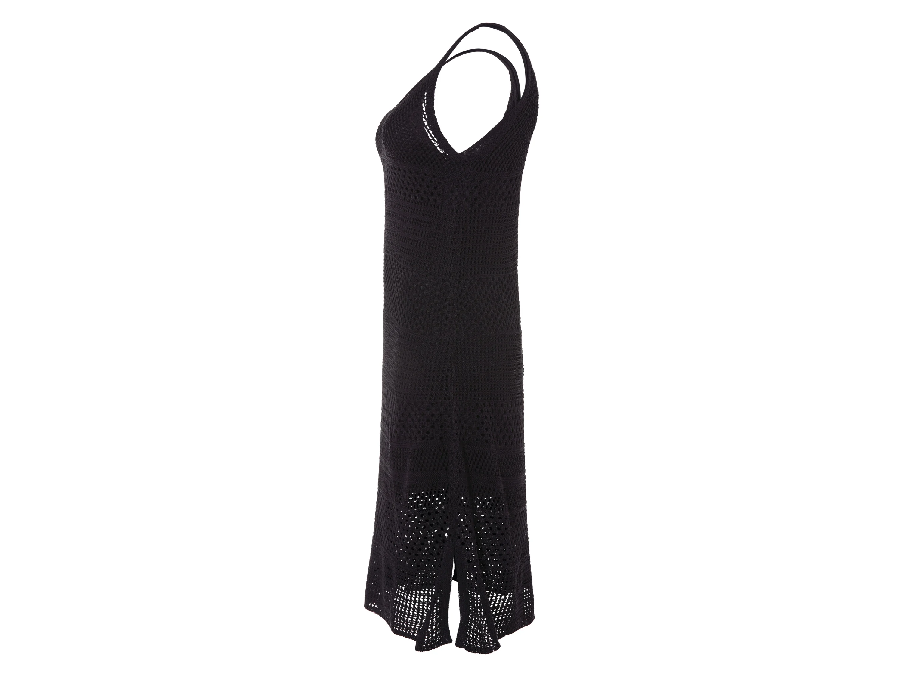 ESMARA® Damen Kleid Midi (Schwarz, L(44/46)) – Bild 4 von 4