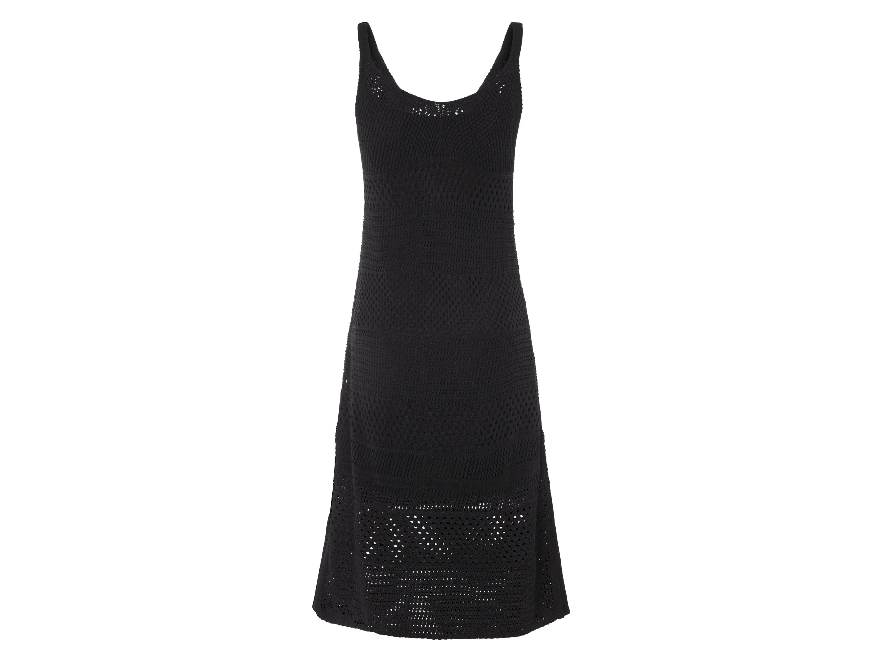 ESMARA® Damen Kleid Midi (Schwarz, M(40/42)) – Bild 3 von 4