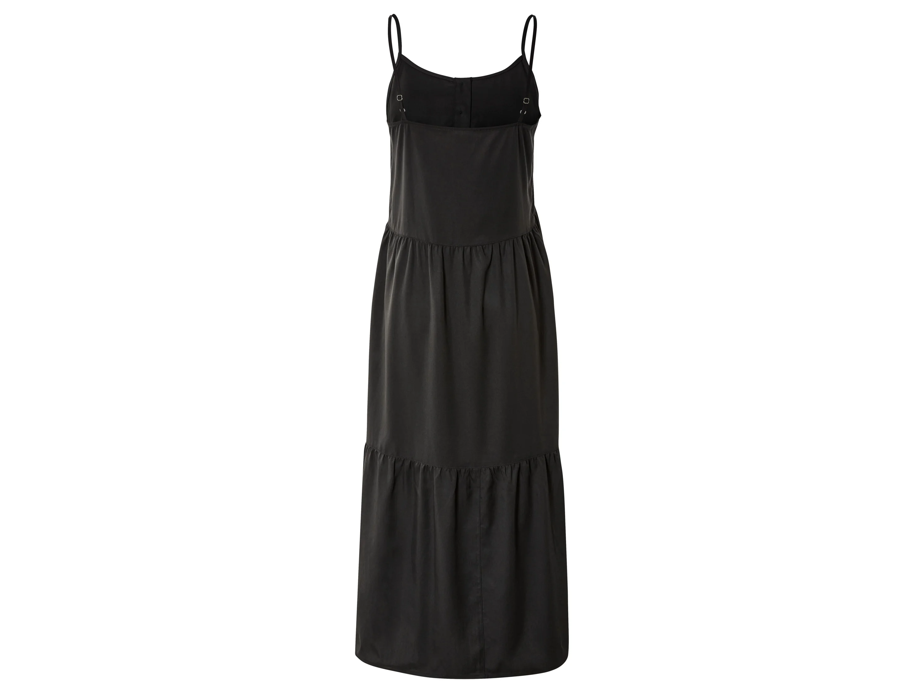ESMARA® Damen Kleid Midi (Schwarz, 36) – Bild 3 von 4
