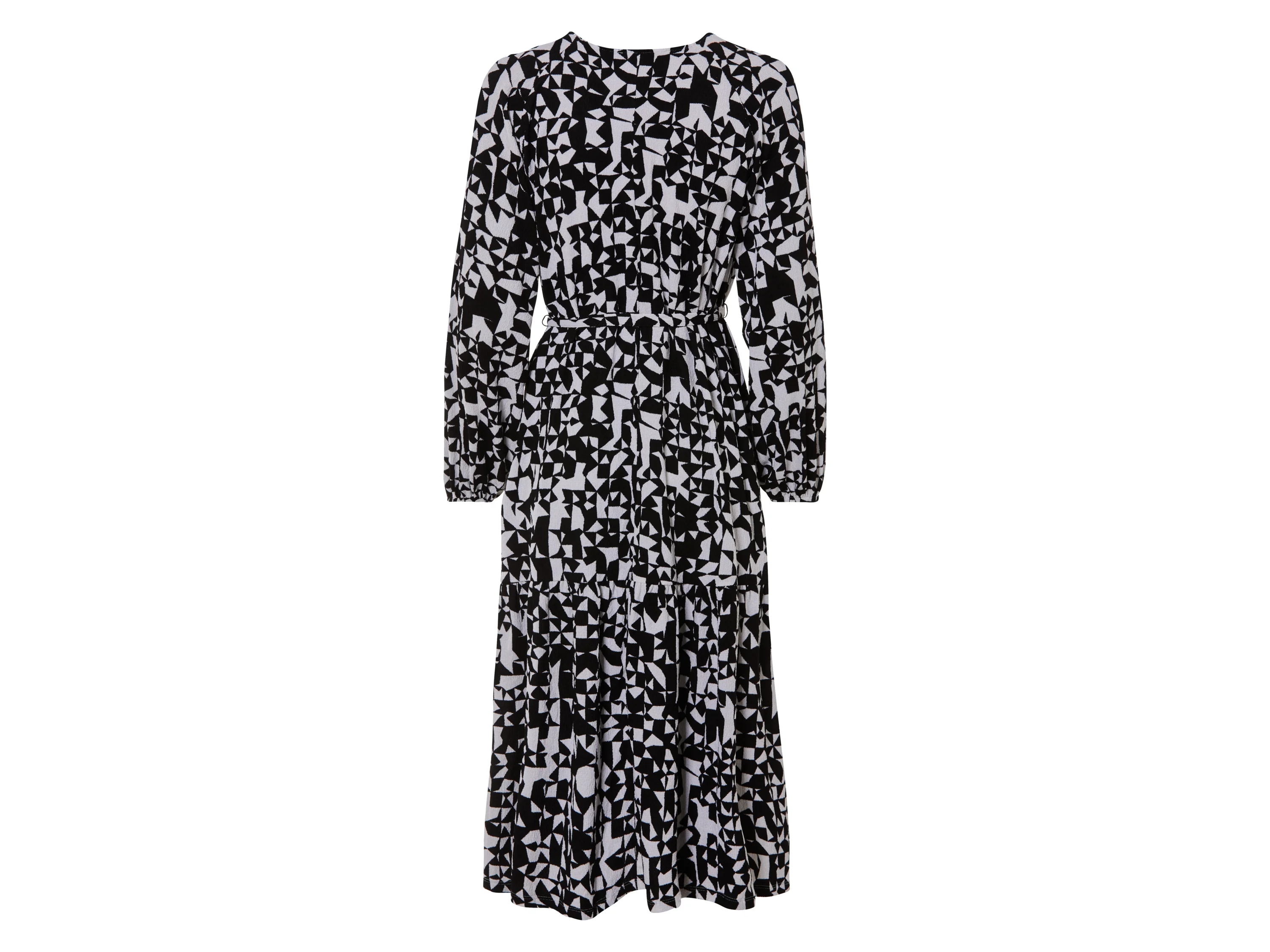 ESMARA® Damen Kleid Midi (Schwarz, XS(32/34)) – Bild 3 von 4