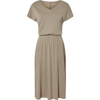 ESMARA® Damen Kleid Midi (Taupe, S(36/38))